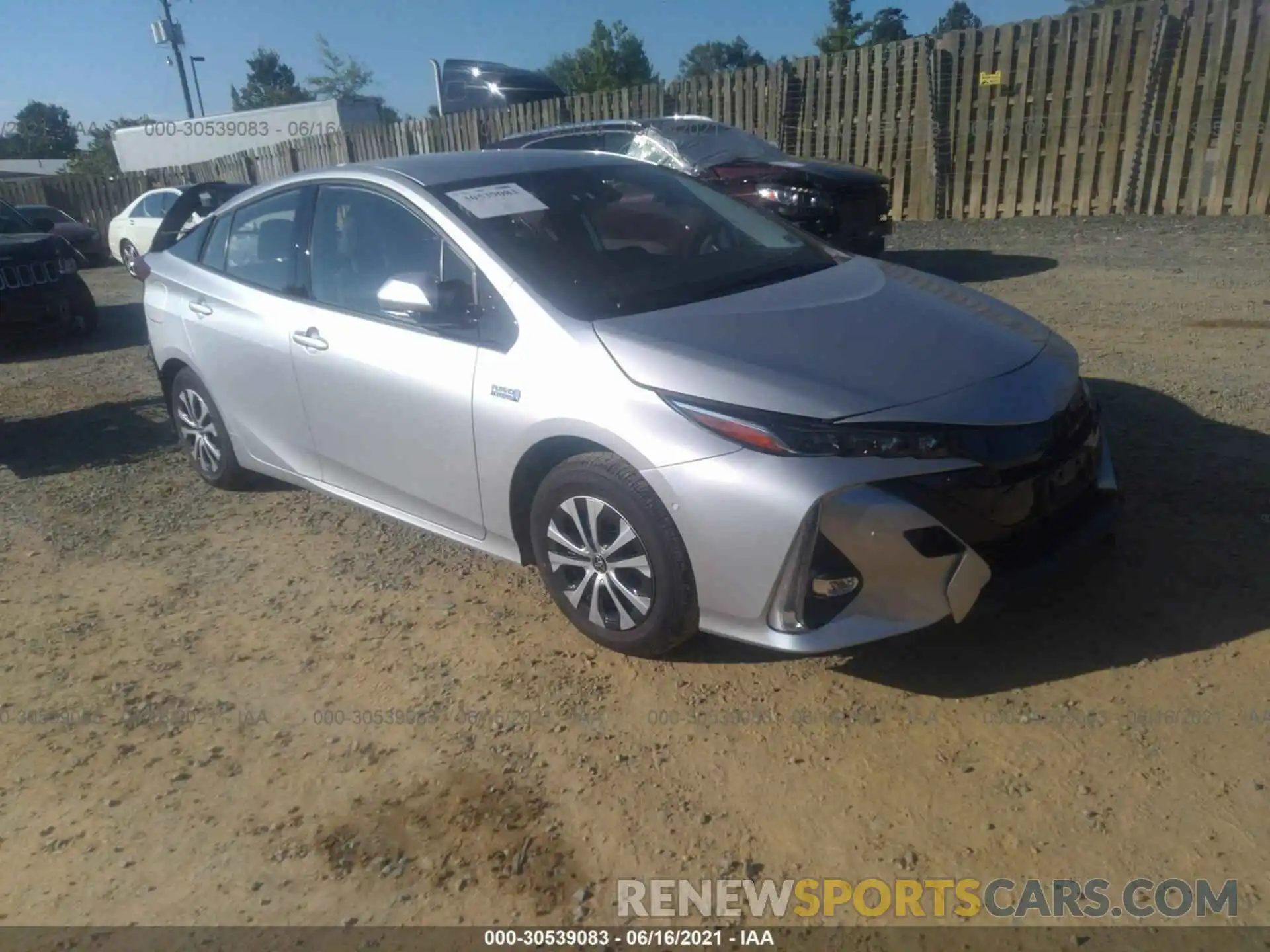 1 Photograph of a damaged car JTDKARFP9L3135267 TOYOTA PRIUS PRIME 2020