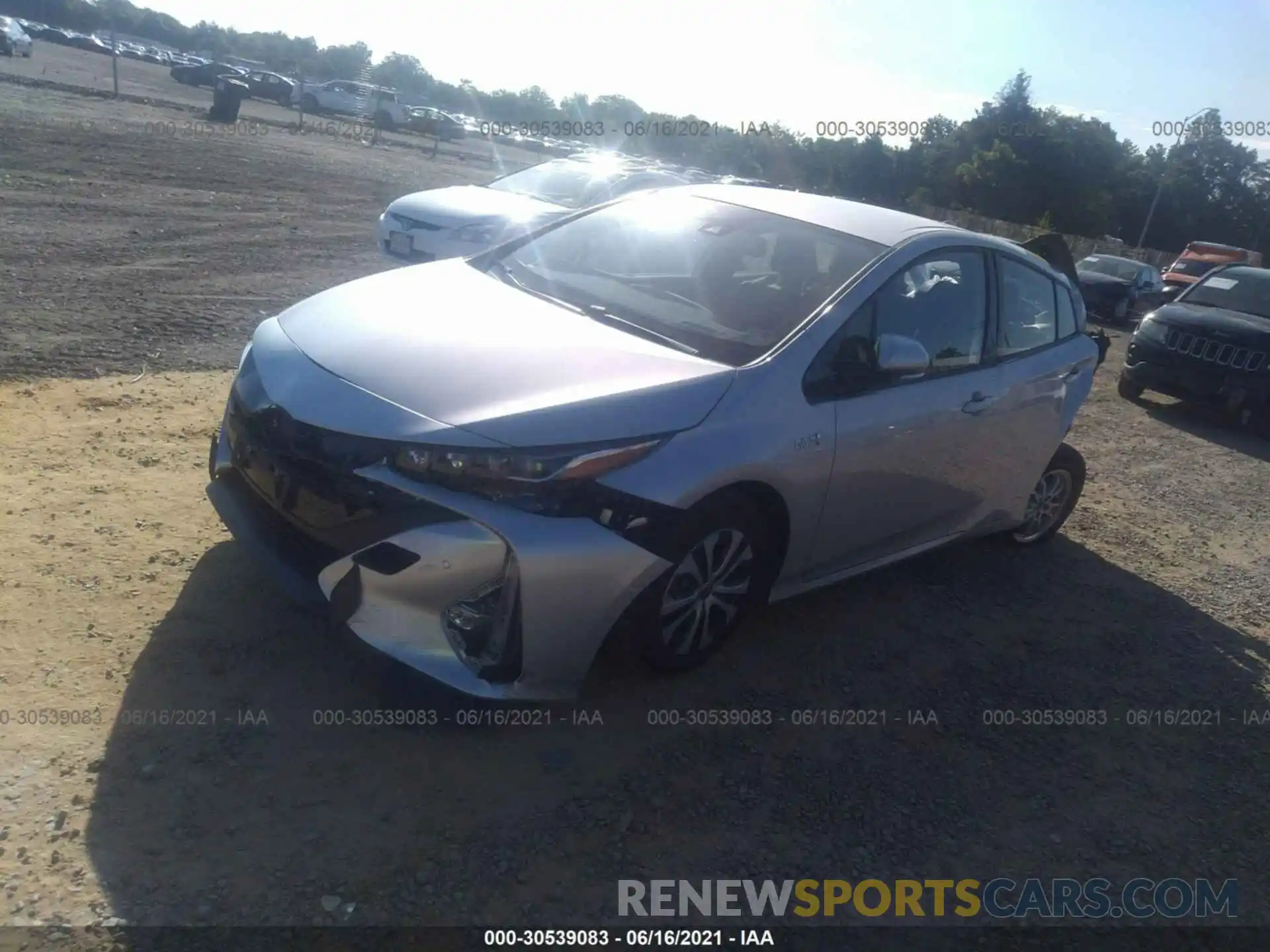 2 Photograph of a damaged car JTDKARFP9L3135267 TOYOTA PRIUS PRIME 2020