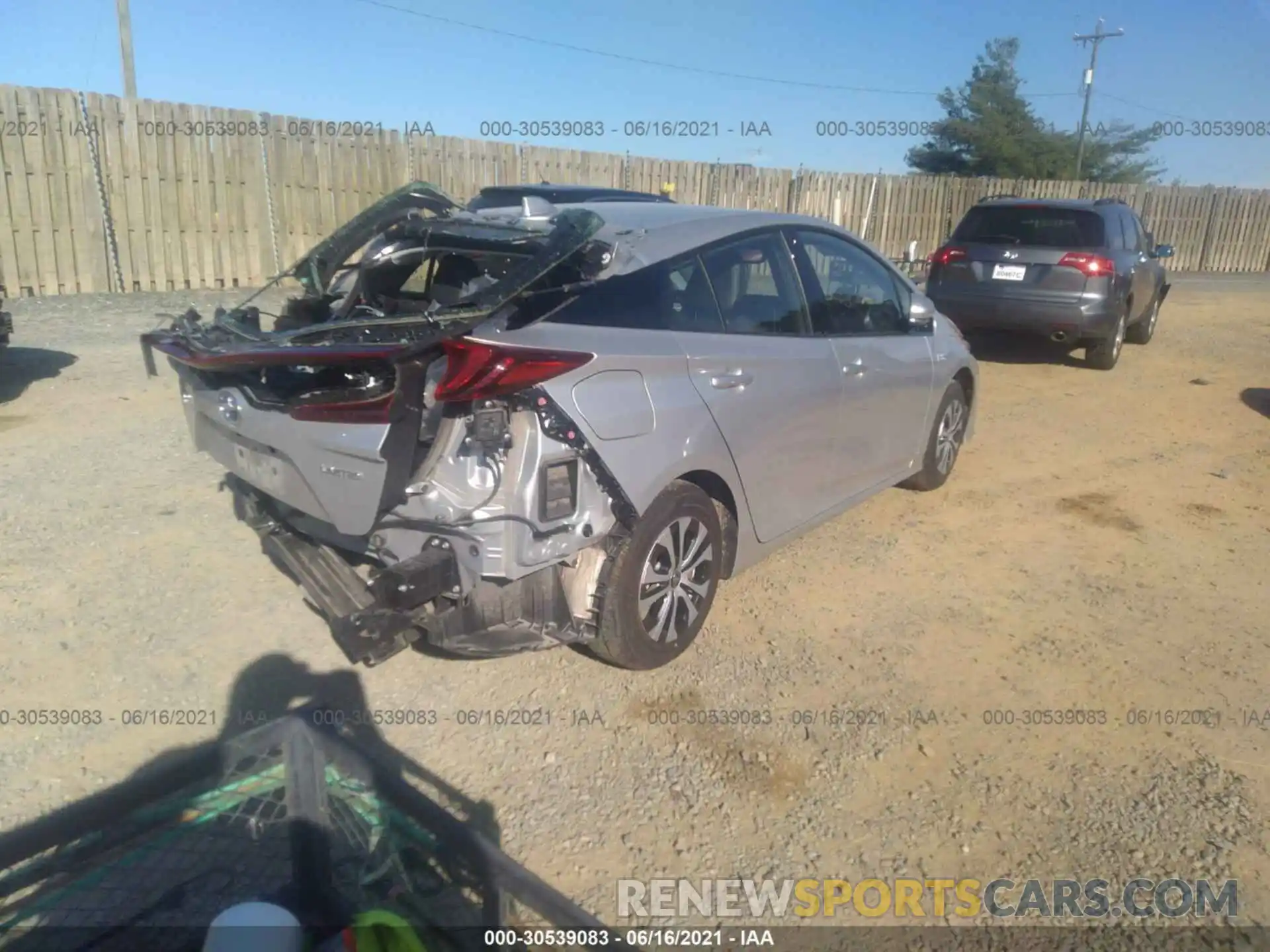 4 Photograph of a damaged car JTDKARFP9L3135267 TOYOTA PRIUS PRIME 2020