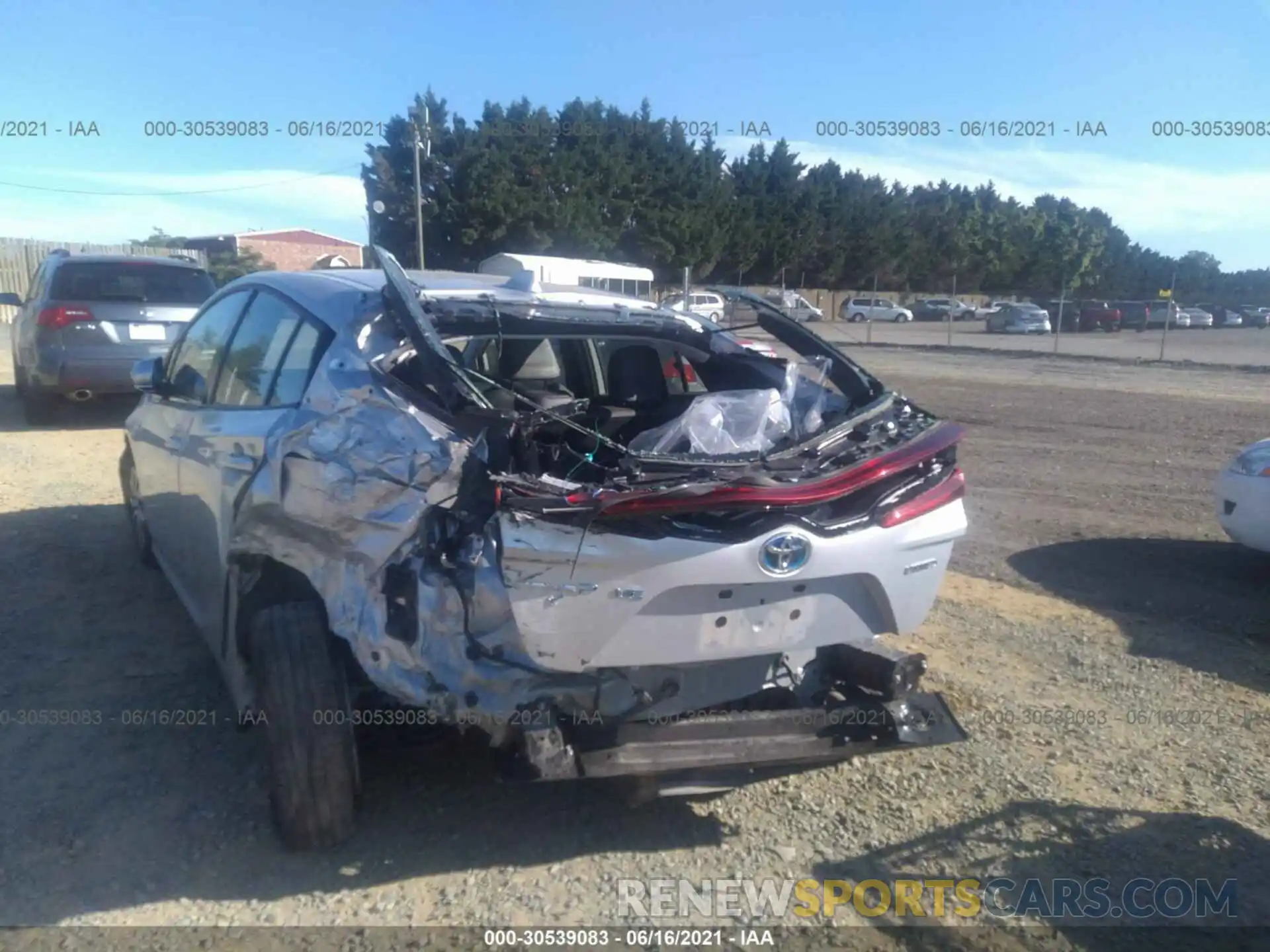 6 Photograph of a damaged car JTDKARFP9L3135267 TOYOTA PRIUS PRIME 2020