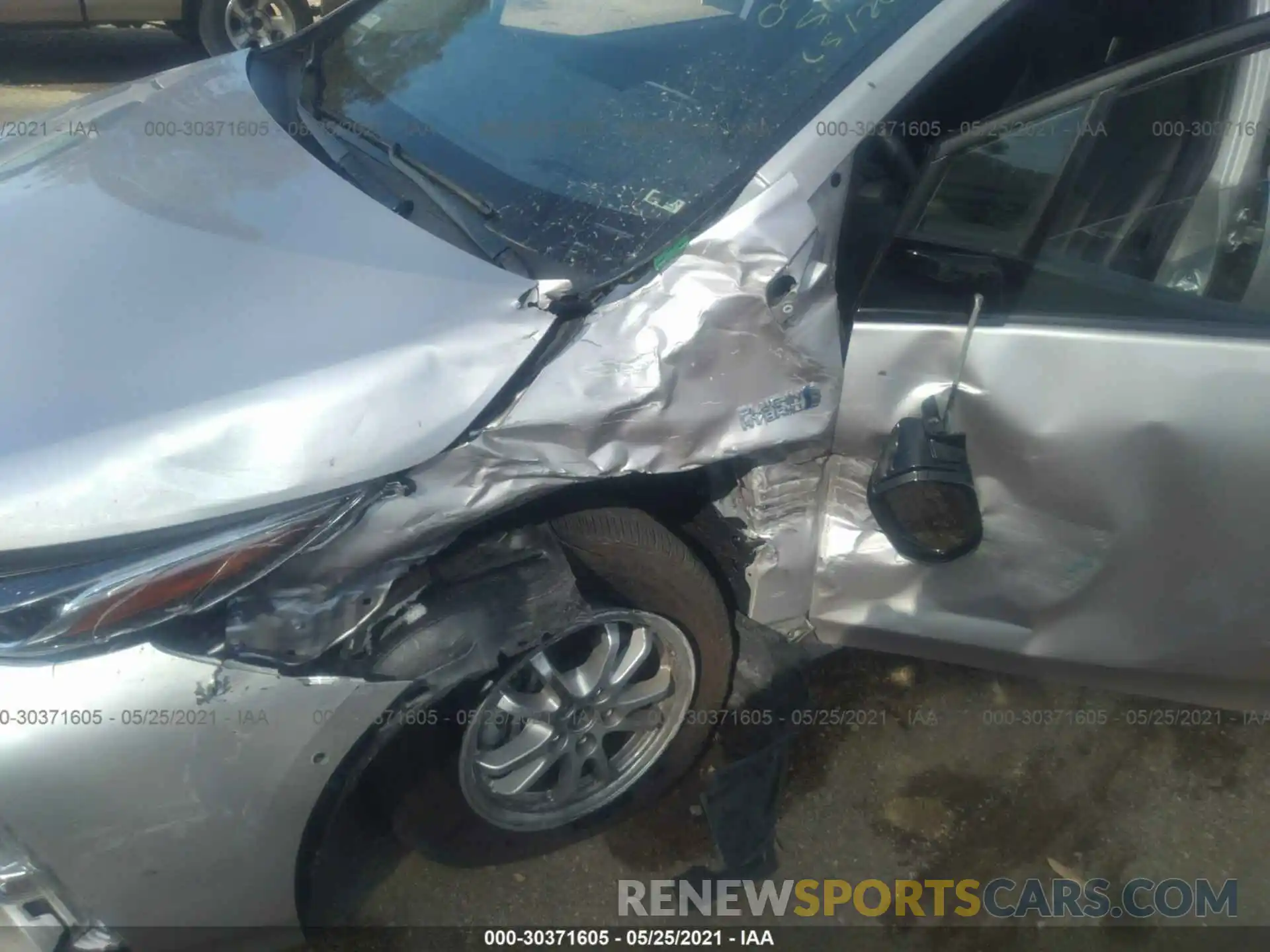 6 Фотография поврежденного автомобиля JTDKARFP9L3135849 TOYOTA PRIUS PRIME 2020