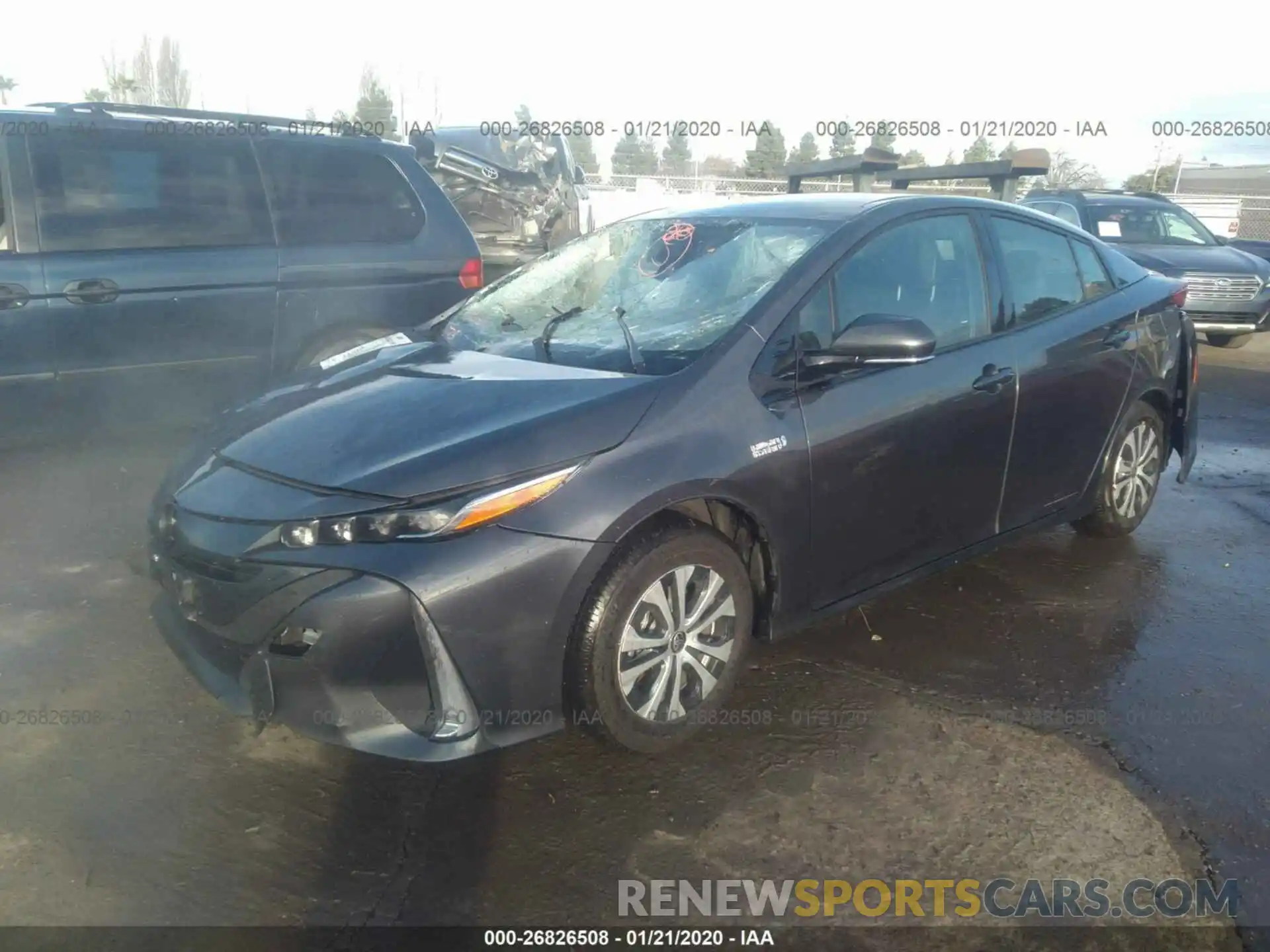 2 Photograph of a damaged car JTDKARFP9L3137133 TOYOTA PRIUS PRIME 2020