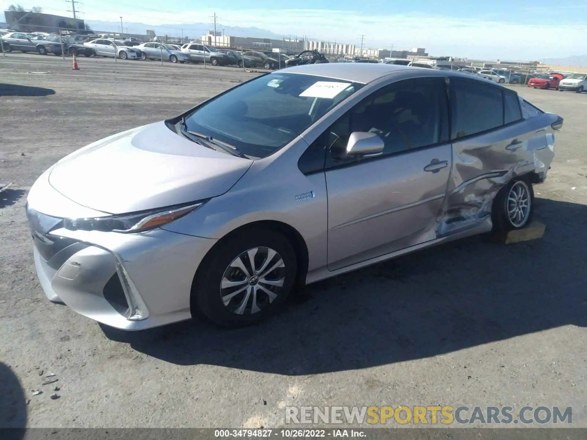 2 Photograph of a damaged car JTDKARFP9L3142459 TOYOTA PRIUS PRIME 2020