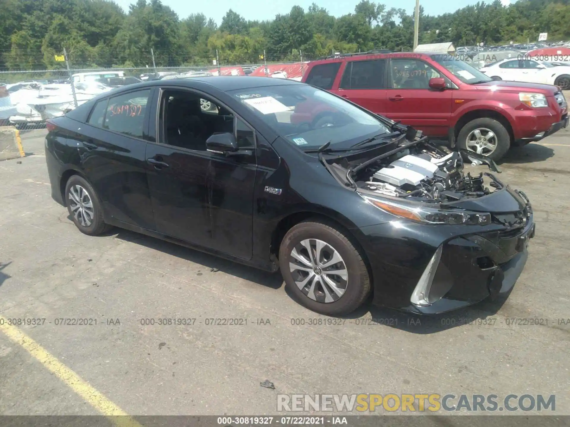 1 Photograph of a damaged car JTDKARFP9L3158886 TOYOTA PRIUS PRIME 2020