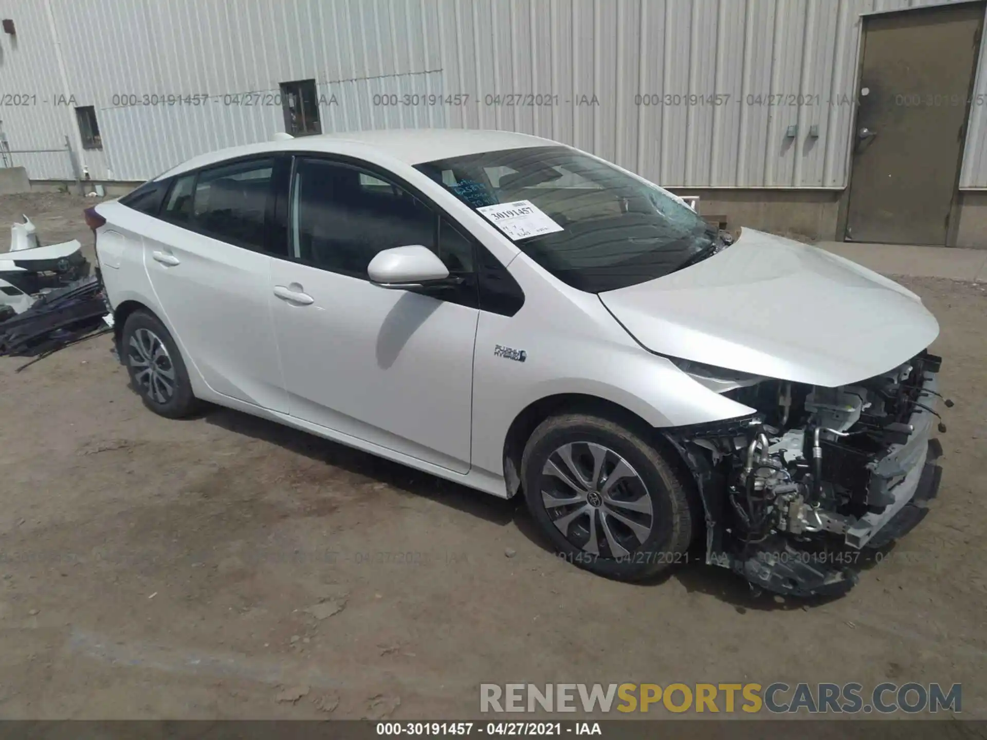 1 Photograph of a damaged car JTDKARFP9L3160458 TOYOTA PRIUS PRIME 2020