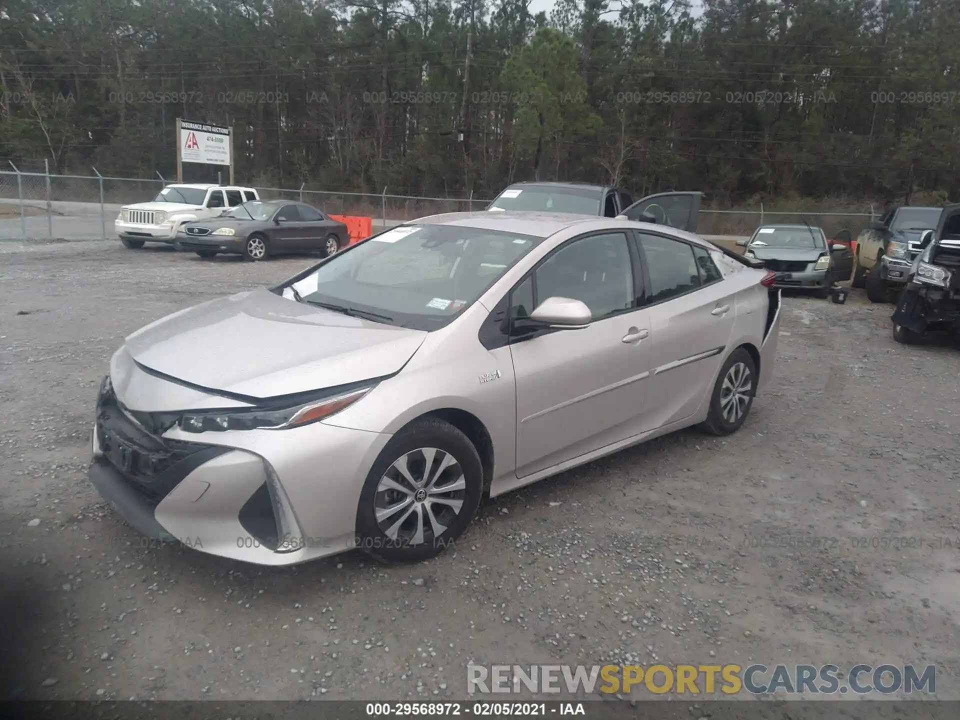 2 Photograph of a damaged car JTDKARFPXL3120938 TOYOTA PRIUS PRIME 2020