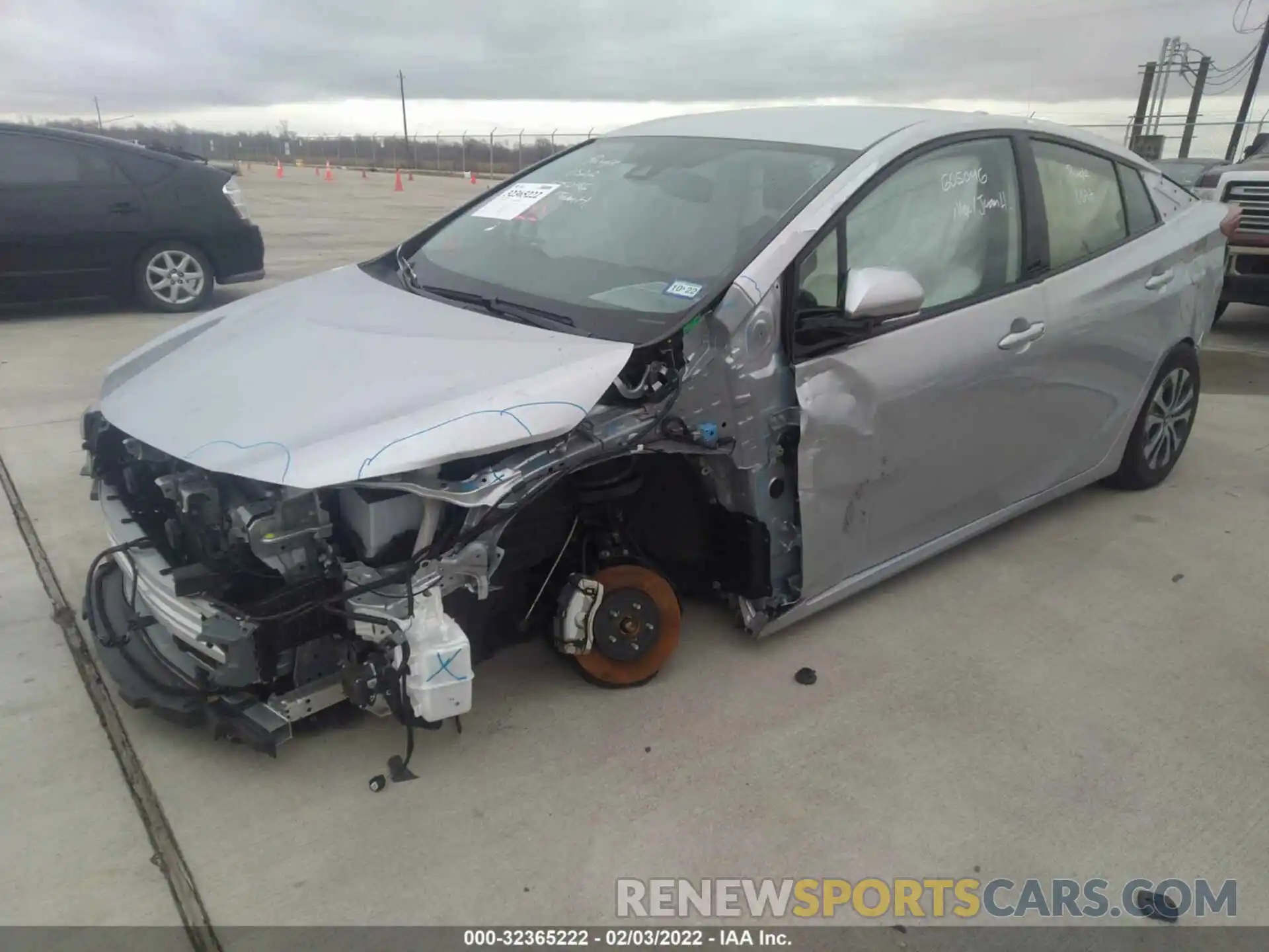 2 Photograph of a damaged car JTDKARFPXL3137559 TOYOTA PRIUS PRIME 2020