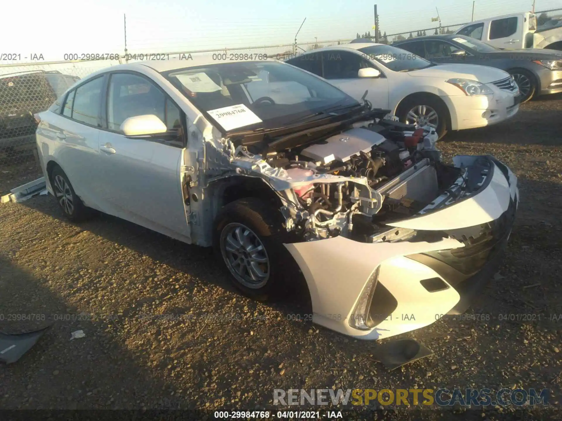 1 Photograph of a damaged car JTDKARFPXL3141952 TOYOTA PRIUS PRIME 2020