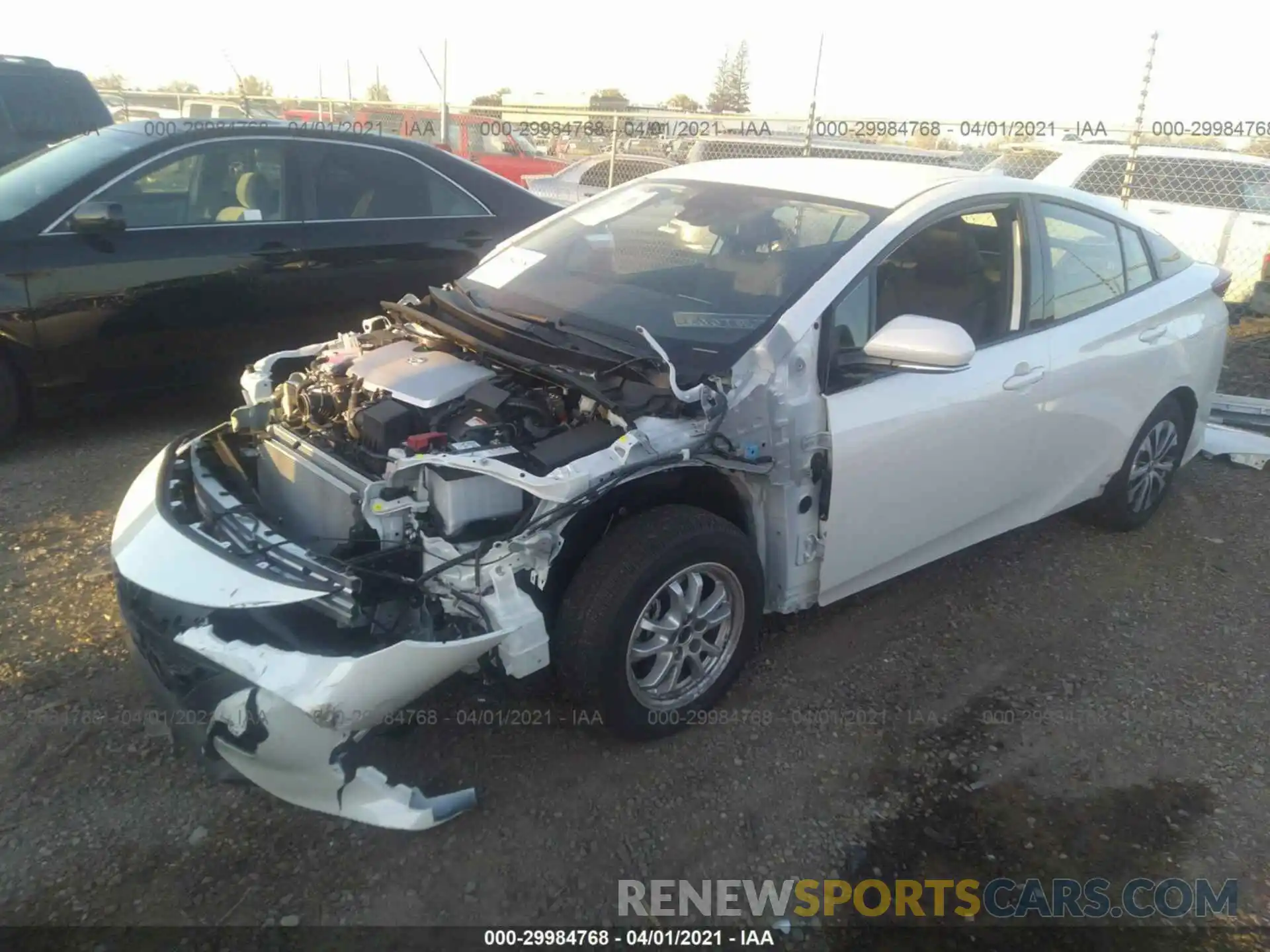 2 Photograph of a damaged car JTDKARFPXL3141952 TOYOTA PRIUS PRIME 2020