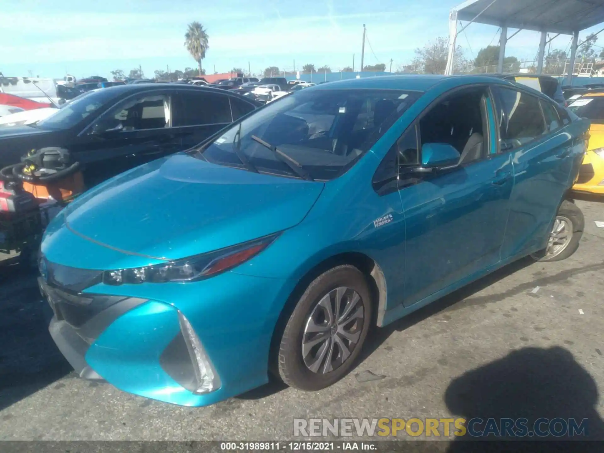 2 Photograph of a damaged car JTDKARFPXL3143538 TOYOTA PRIUS PRIME 2020