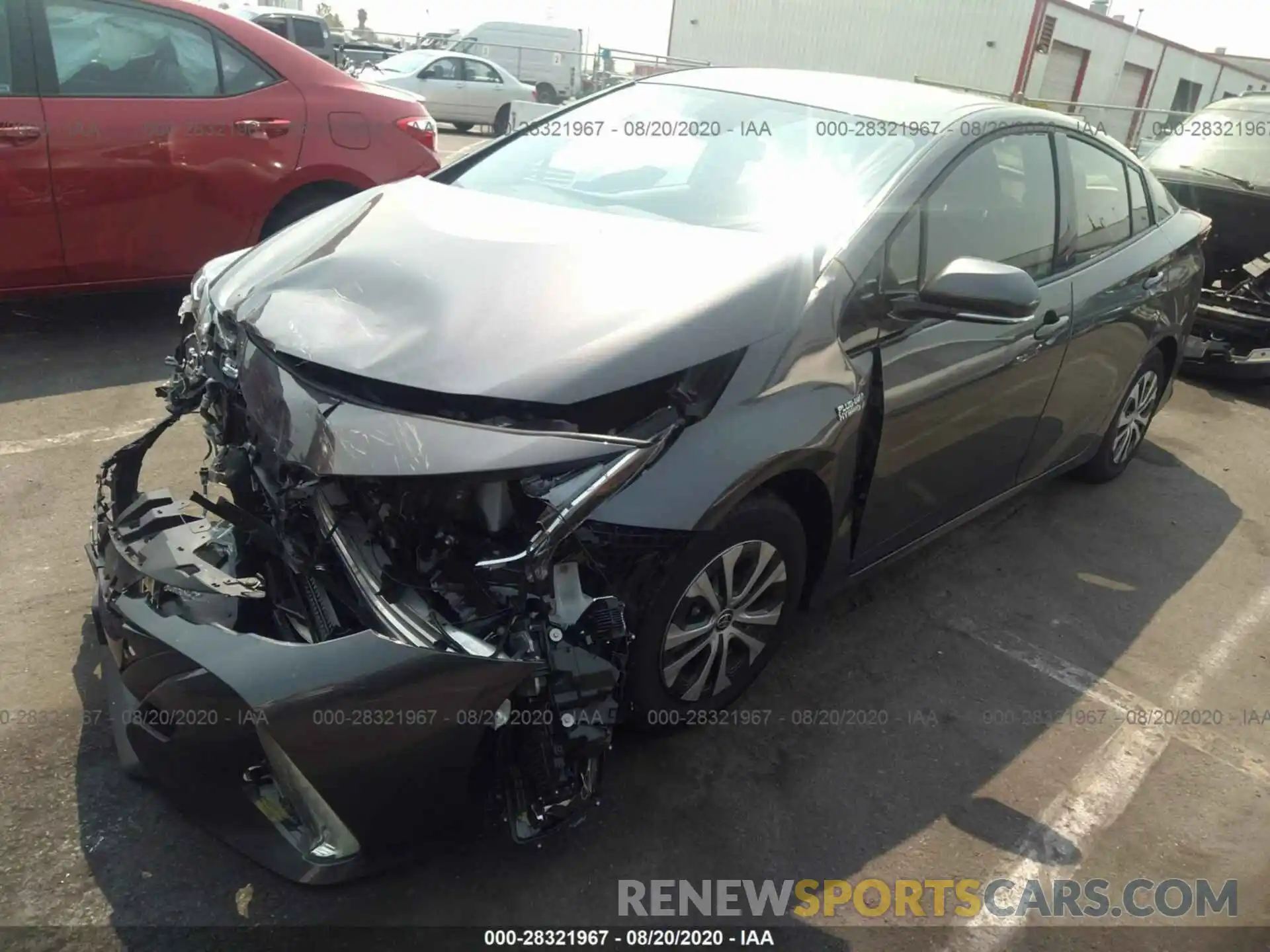 2 Photograph of a damaged car JTDKARFPXL3154698 TOYOTA PRIUS PRIME 2020