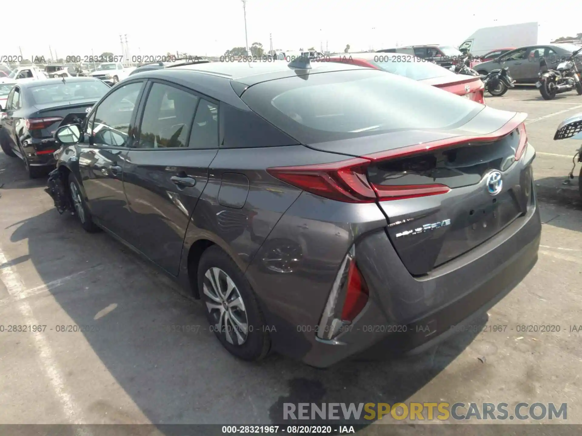 3 Photograph of a damaged car JTDKARFPXL3154698 TOYOTA PRIUS PRIME 2020