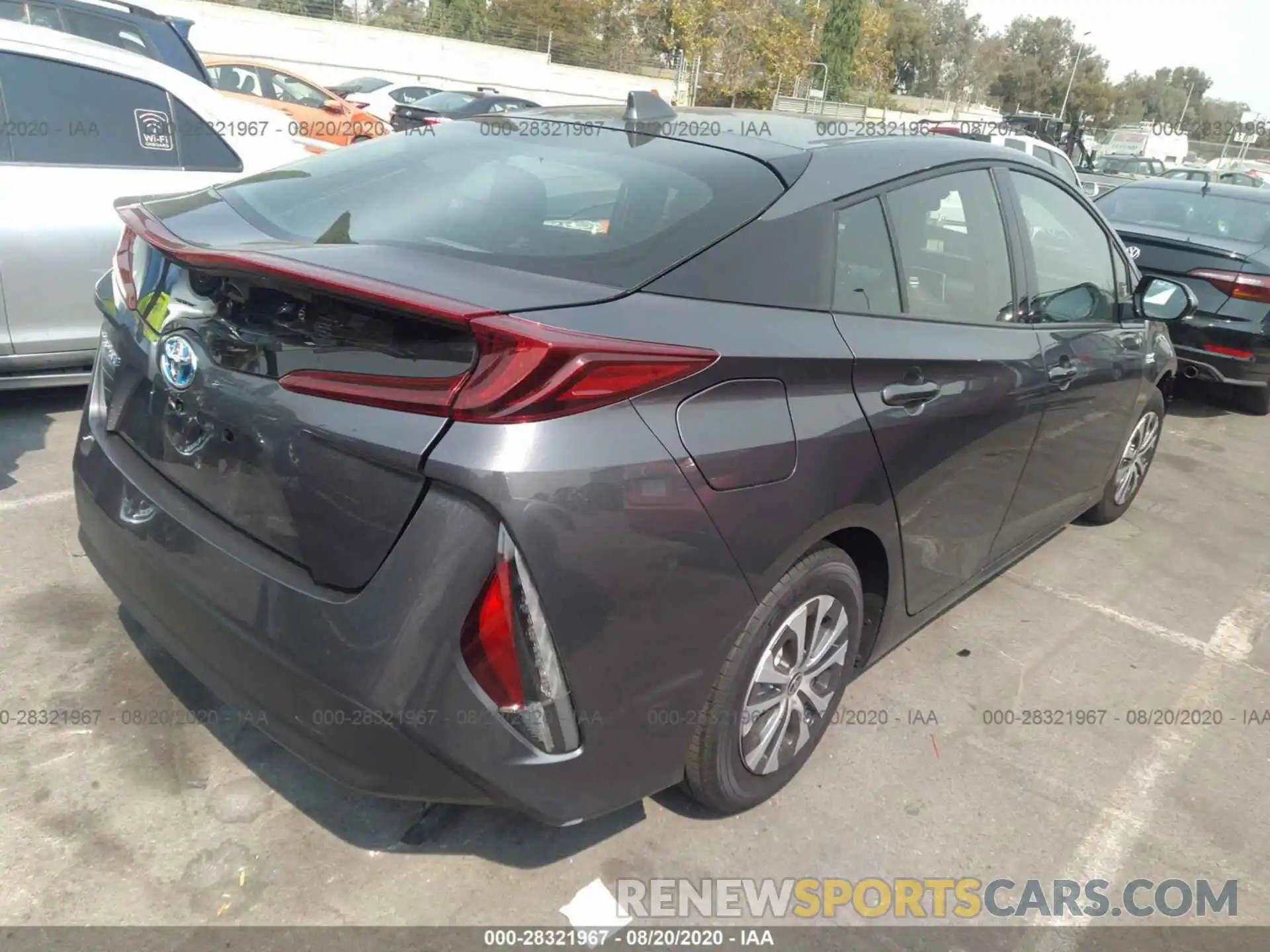 4 Фотография поврежденного автомобиля JTDKARFPXL3154698 TOYOTA PRIUS PRIME 2020