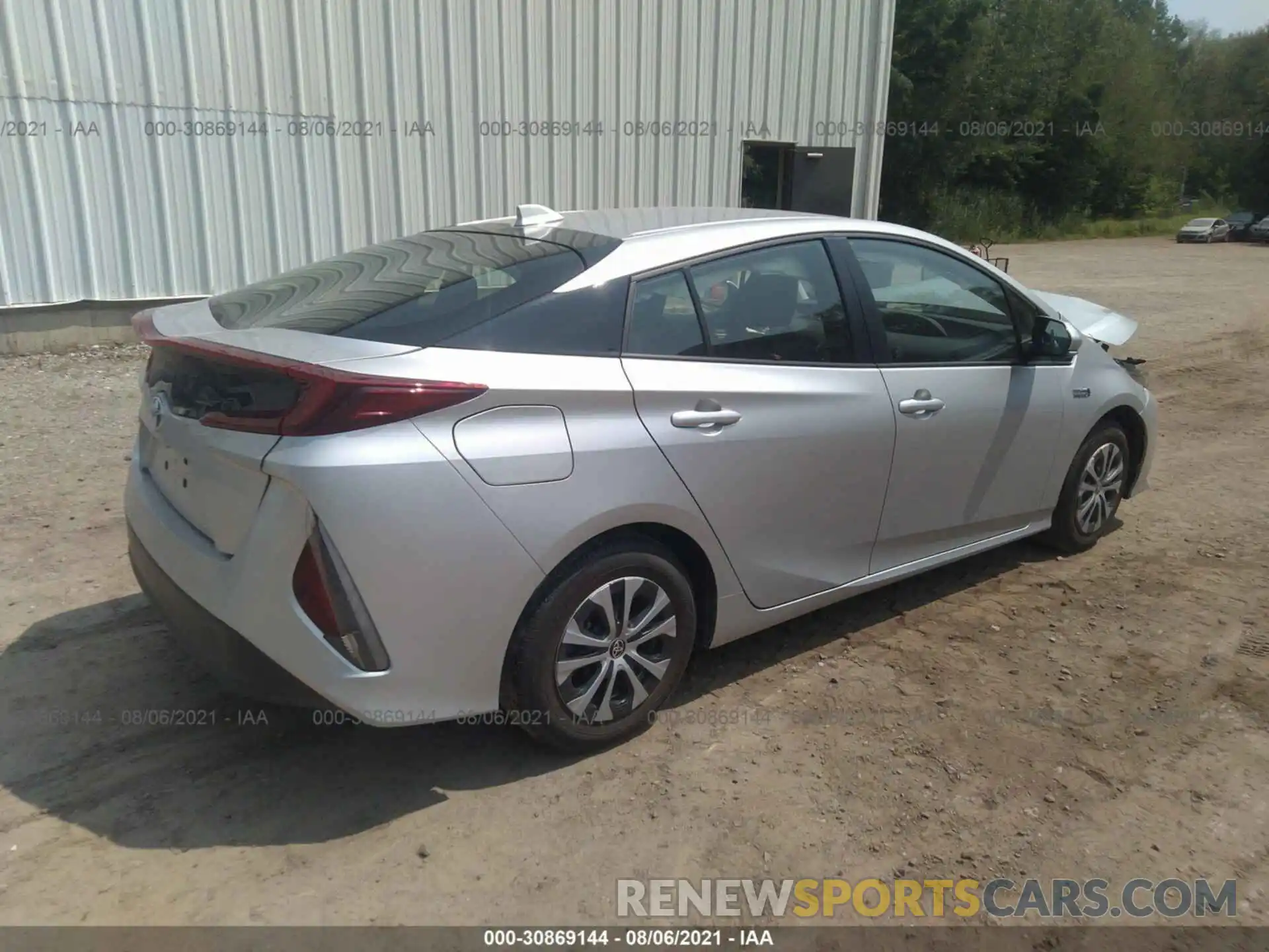 4 Фотография поврежденного автомобиля JTDKAMFP0M3175936 TOYOTA PRIUS PRIME 2021