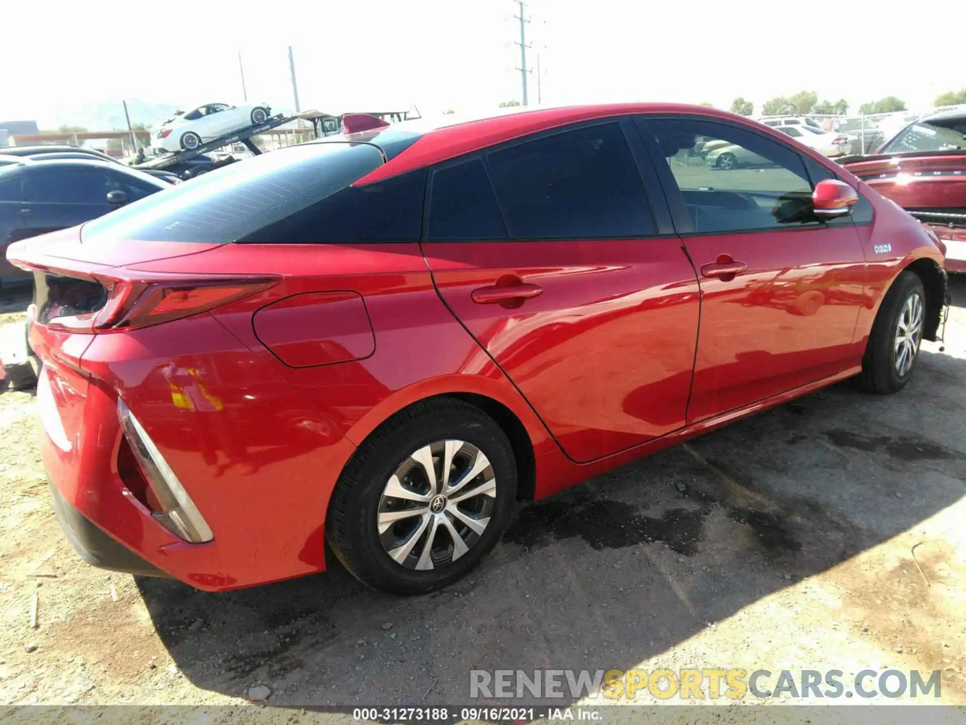 4 Photograph of a damaged car JTDKAMFP0M3189383 TOYOTA PRIUS PRIME 2021