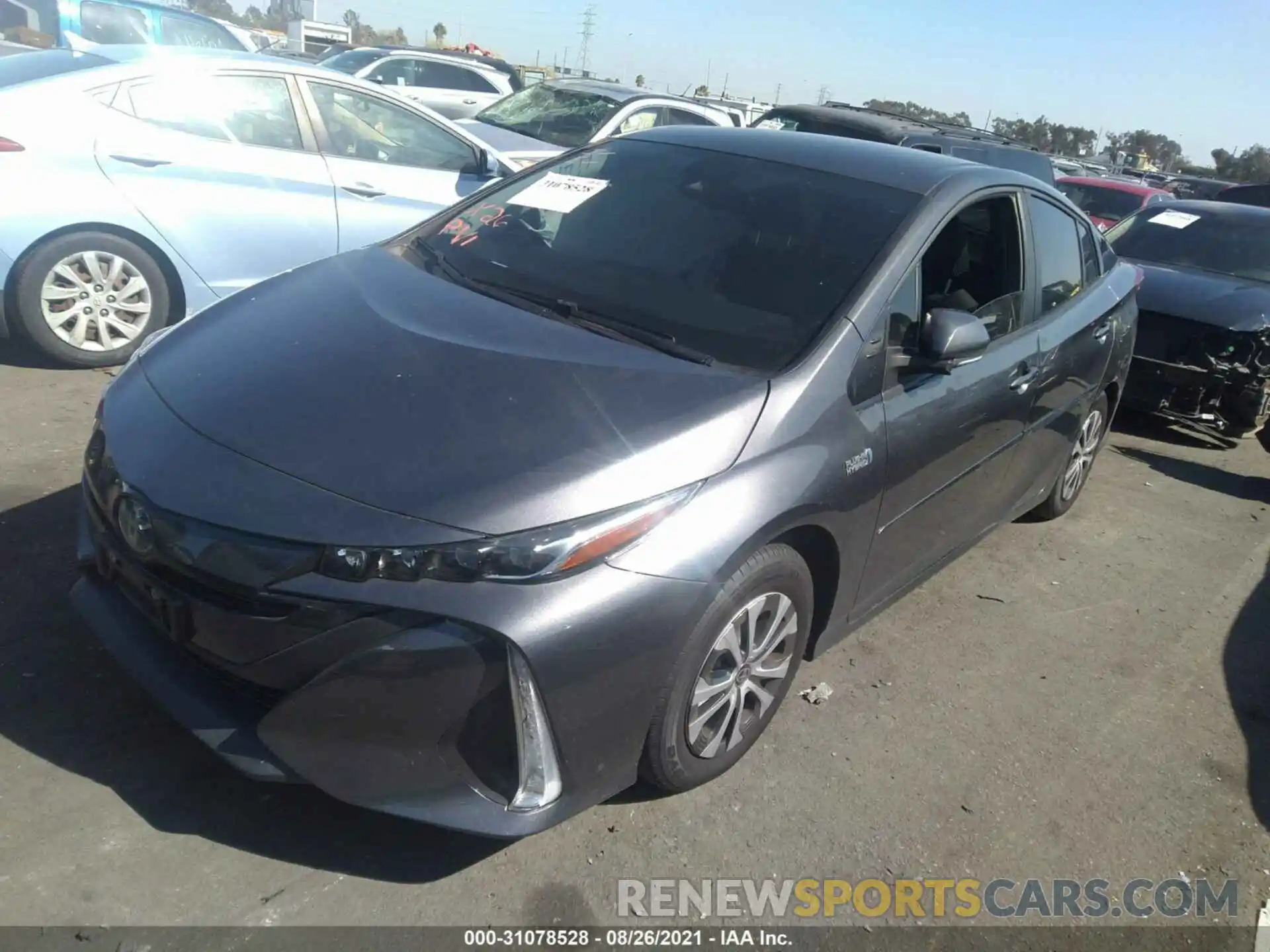 2 Photograph of a damaged car JTDKAMFP0M3189920 TOYOTA PRIUS PRIME 2021