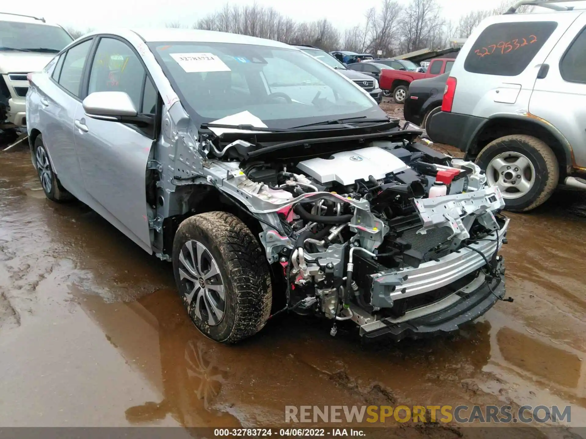 1 Photograph of a damaged car JTDKAMFP0M3196950 TOYOTA PRIUS PRIME 2021