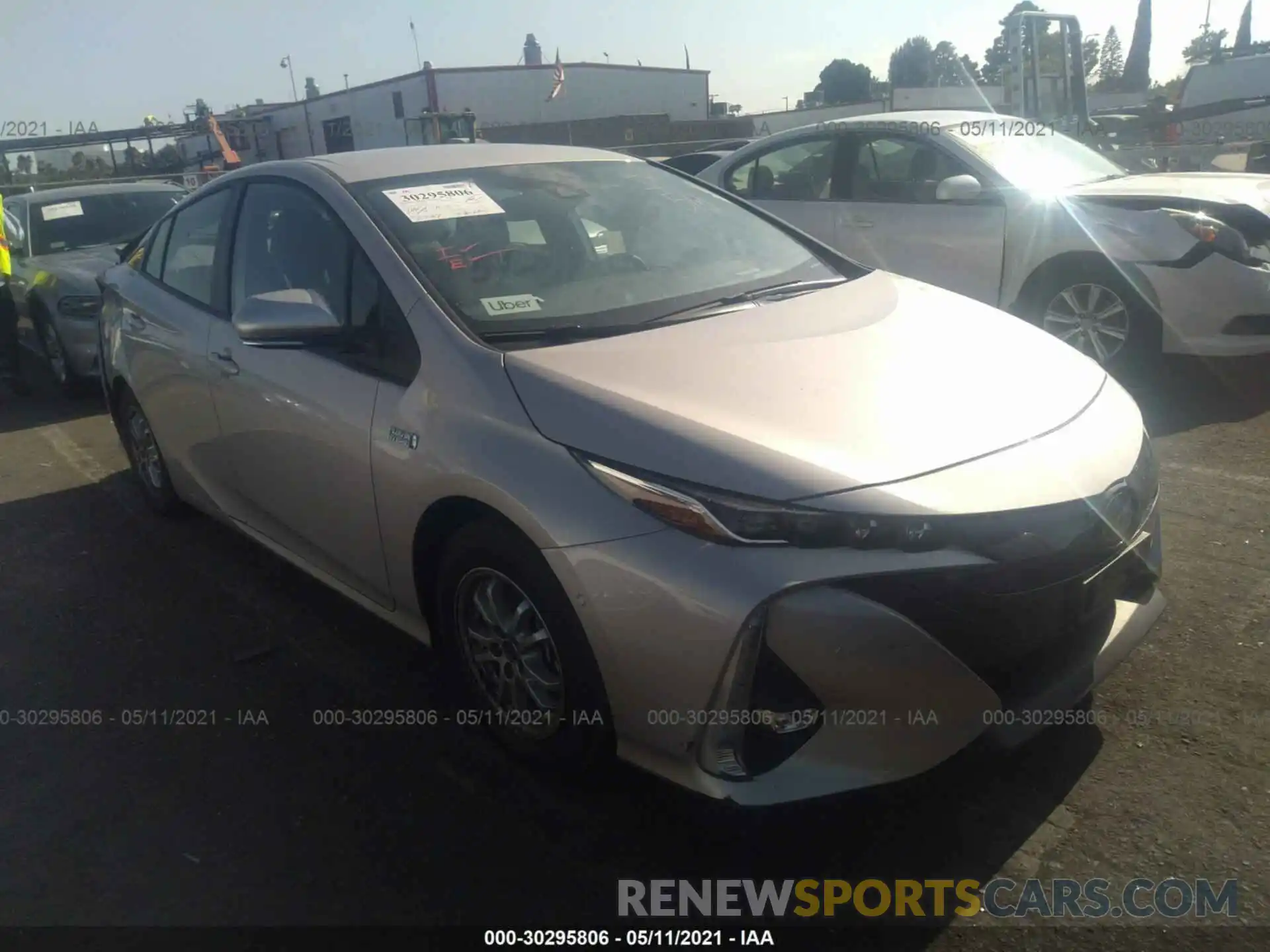 1 Photograph of a damaged car JTDKAMFP1M3167621 TOYOTA PRIUS PRIME 2021