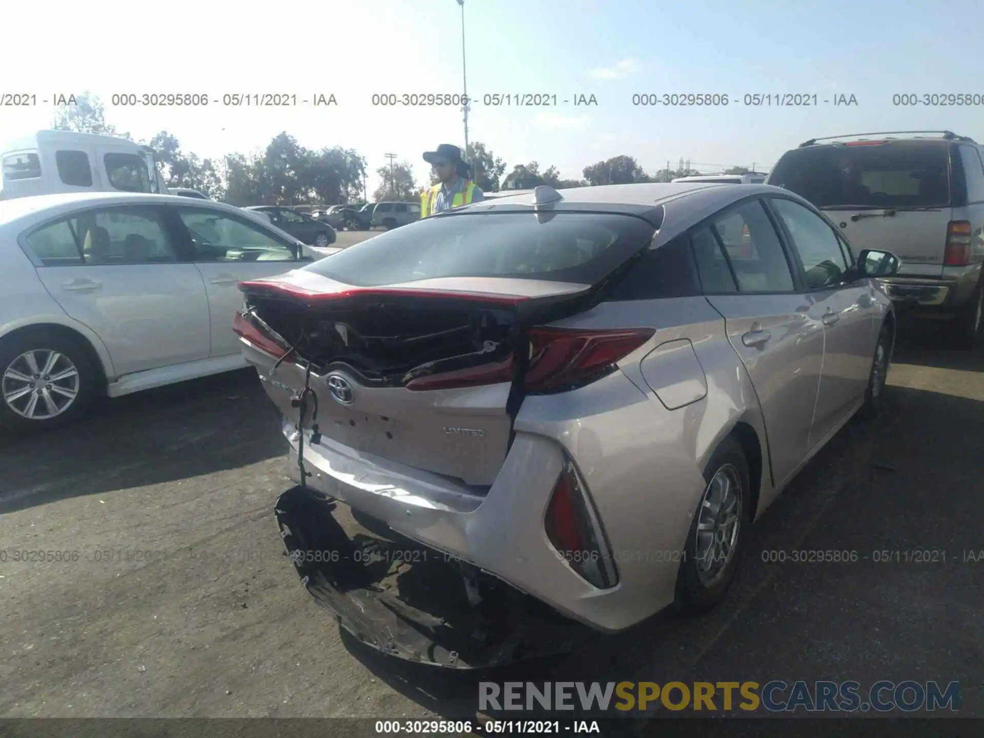 6 Photograph of a damaged car JTDKAMFP1M3167621 TOYOTA PRIUS PRIME 2021