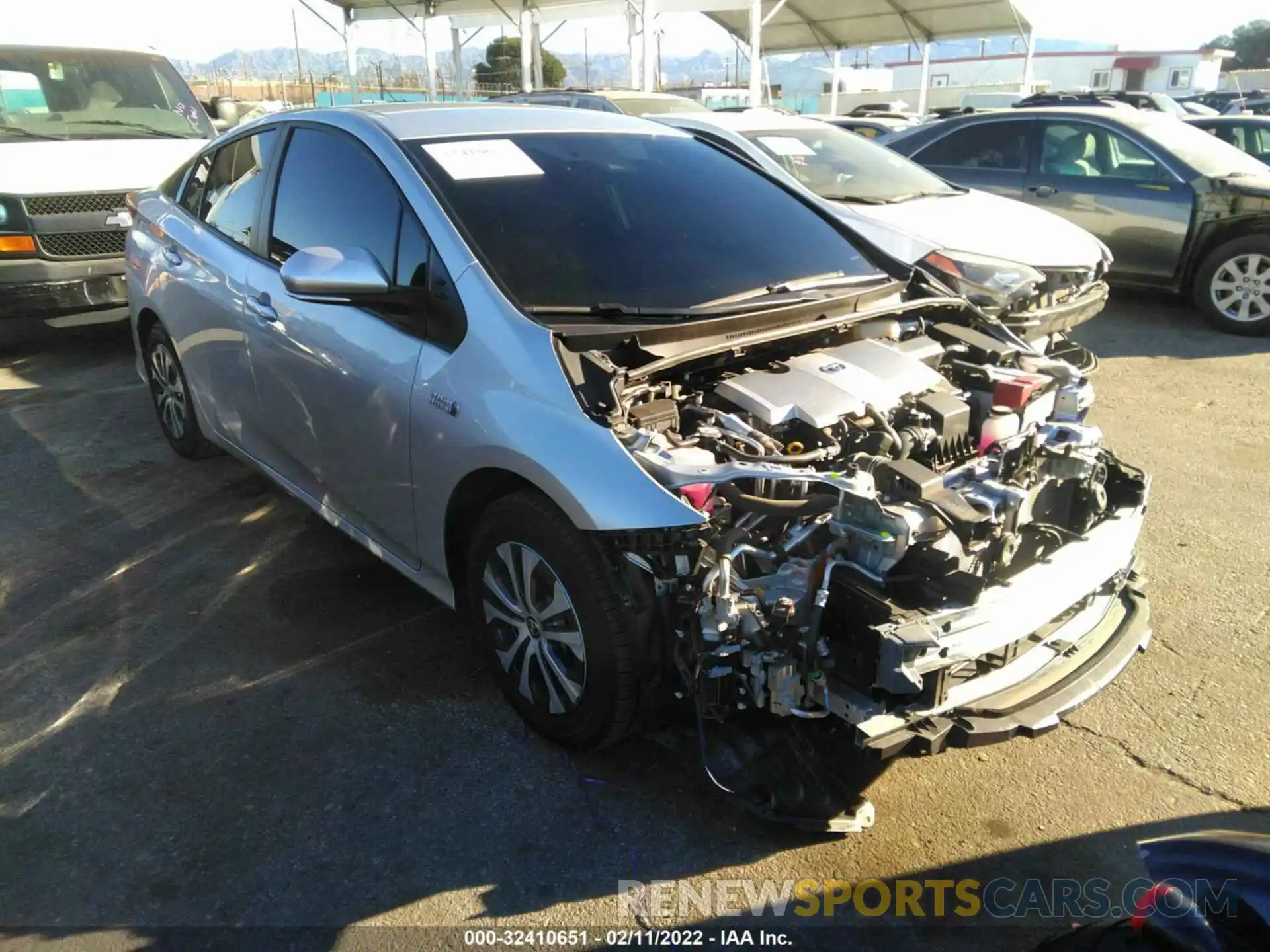 1 Photograph of a damaged car JTDKAMFP1M3171846 TOYOTA PRIUS PRIME 2021