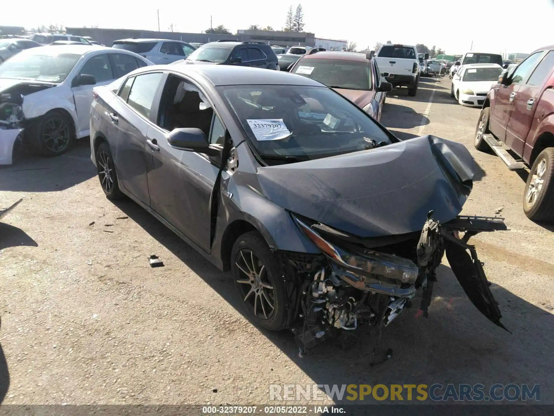 1 Photograph of a damaged car JTDKAMFP1M3176383 TOYOTA PRIUS PRIME 2021