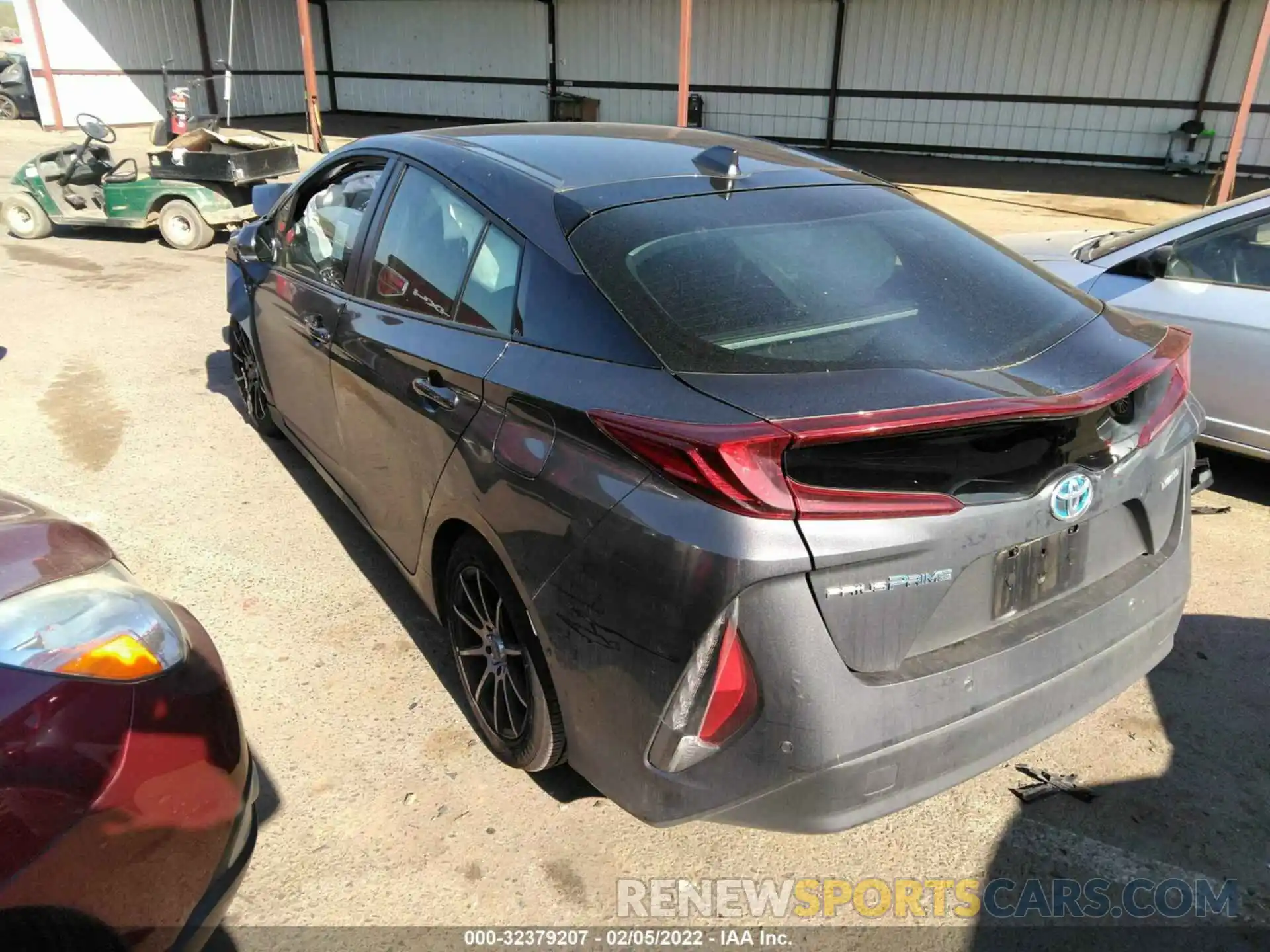 3 Photograph of a damaged car JTDKAMFP1M3176383 TOYOTA PRIUS PRIME 2021