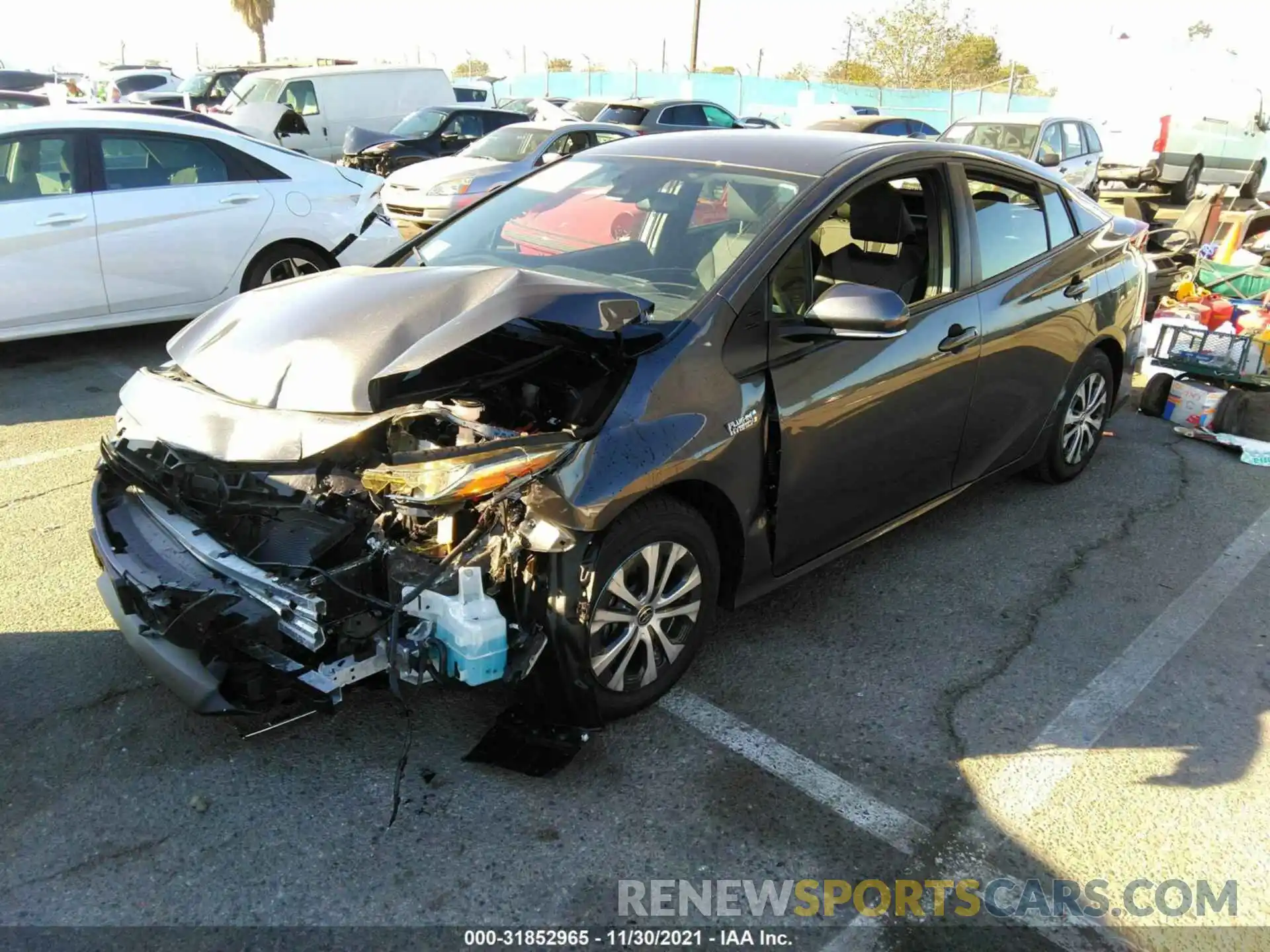 2 Photograph of a damaged car JTDKAMFP1M3176559 TOYOTA PRIUS PRIME 2021