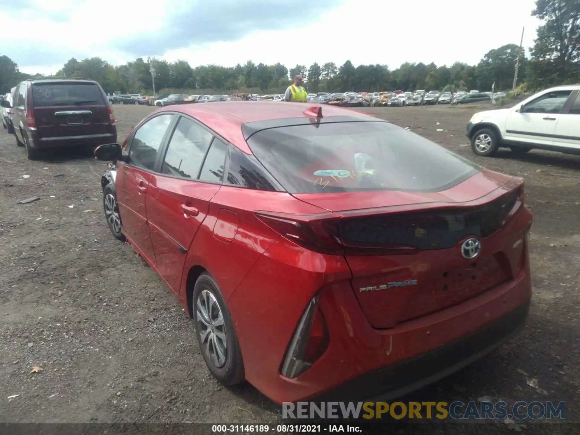 3 Photograph of a damaged car JTDKAMFP1M3184029 TOYOTA PRIUS PRIME 2021