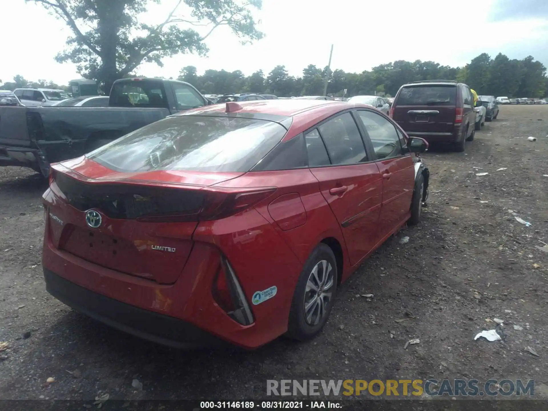 4 Photograph of a damaged car JTDKAMFP1M3184029 TOYOTA PRIUS PRIME 2021