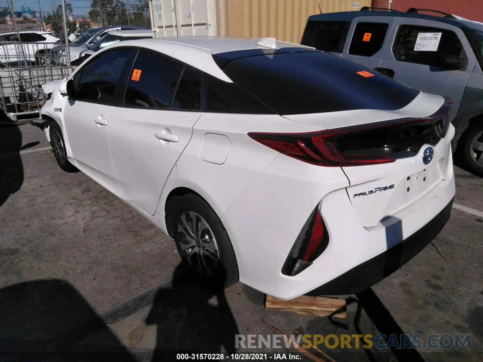 3 Photograph of a damaged car JTDKAMFP1M3185035 TOYOTA PRIUS PRIME 2021