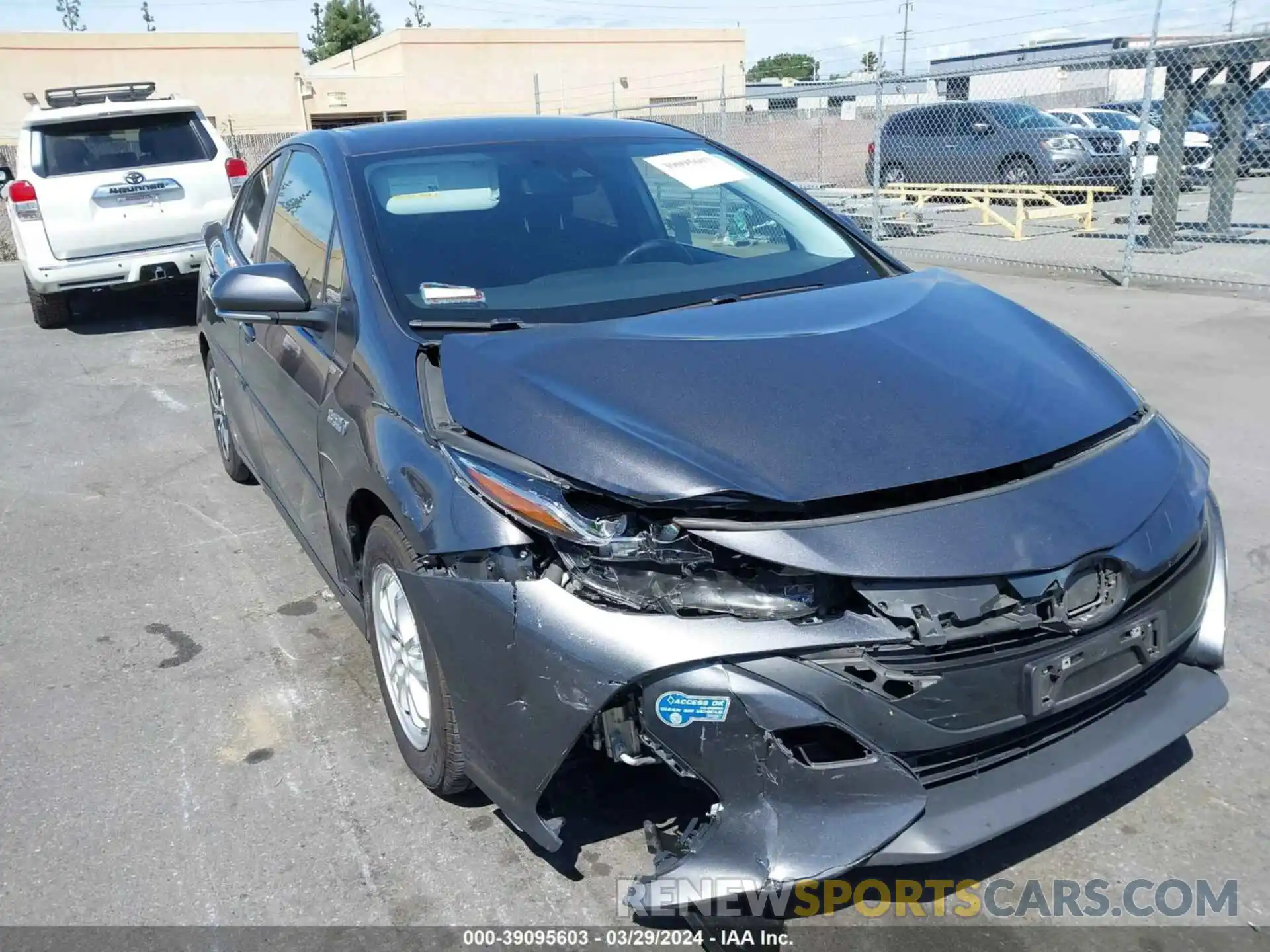 1 Photograph of a damaged car JTDKAMFP1M3187206 TOYOTA PRIUS PRIME 2021