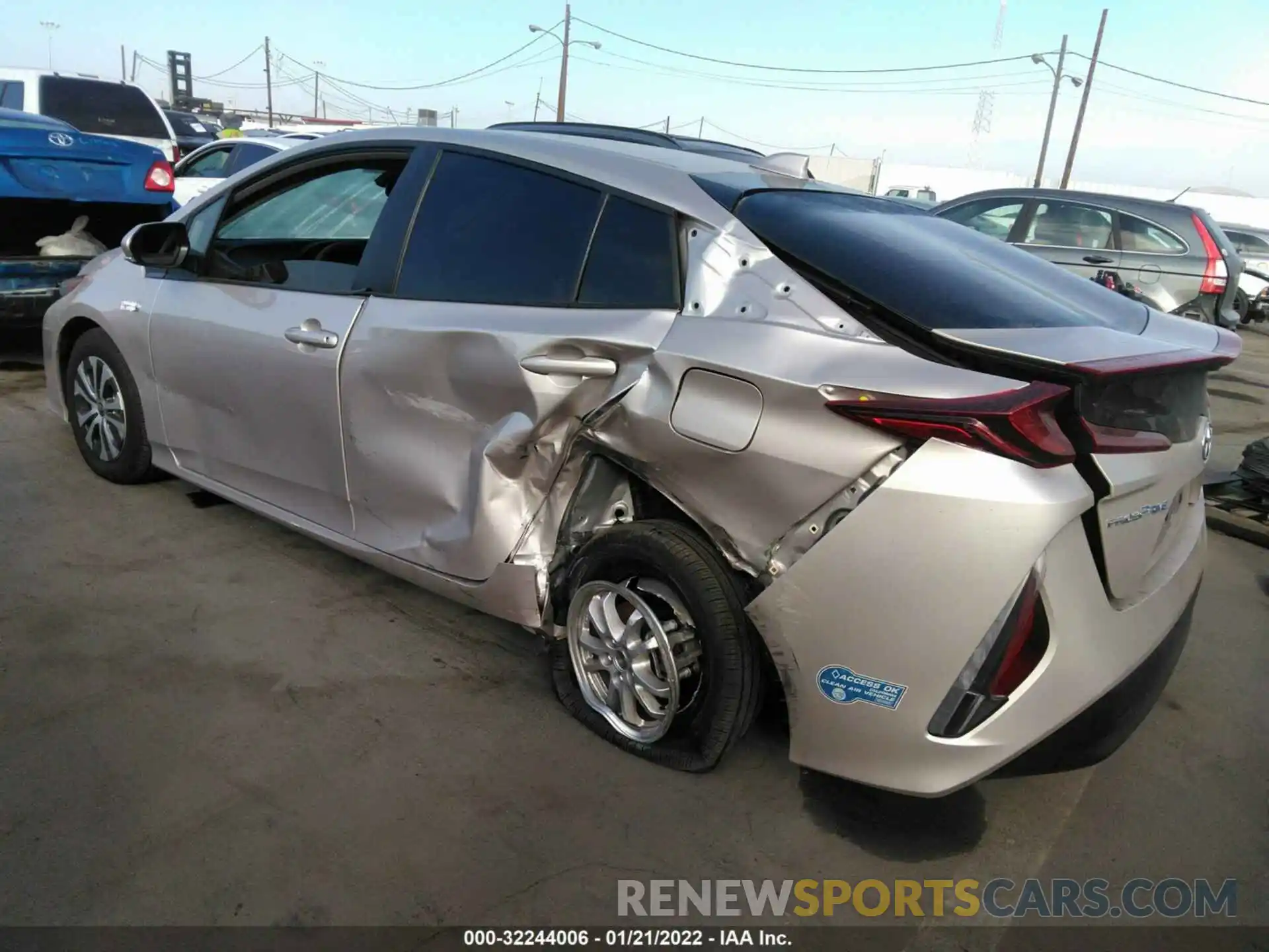 3 Photograph of a damaged car JTDKAMFP1M3187500 TOYOTA PRIUS PRIME 2021