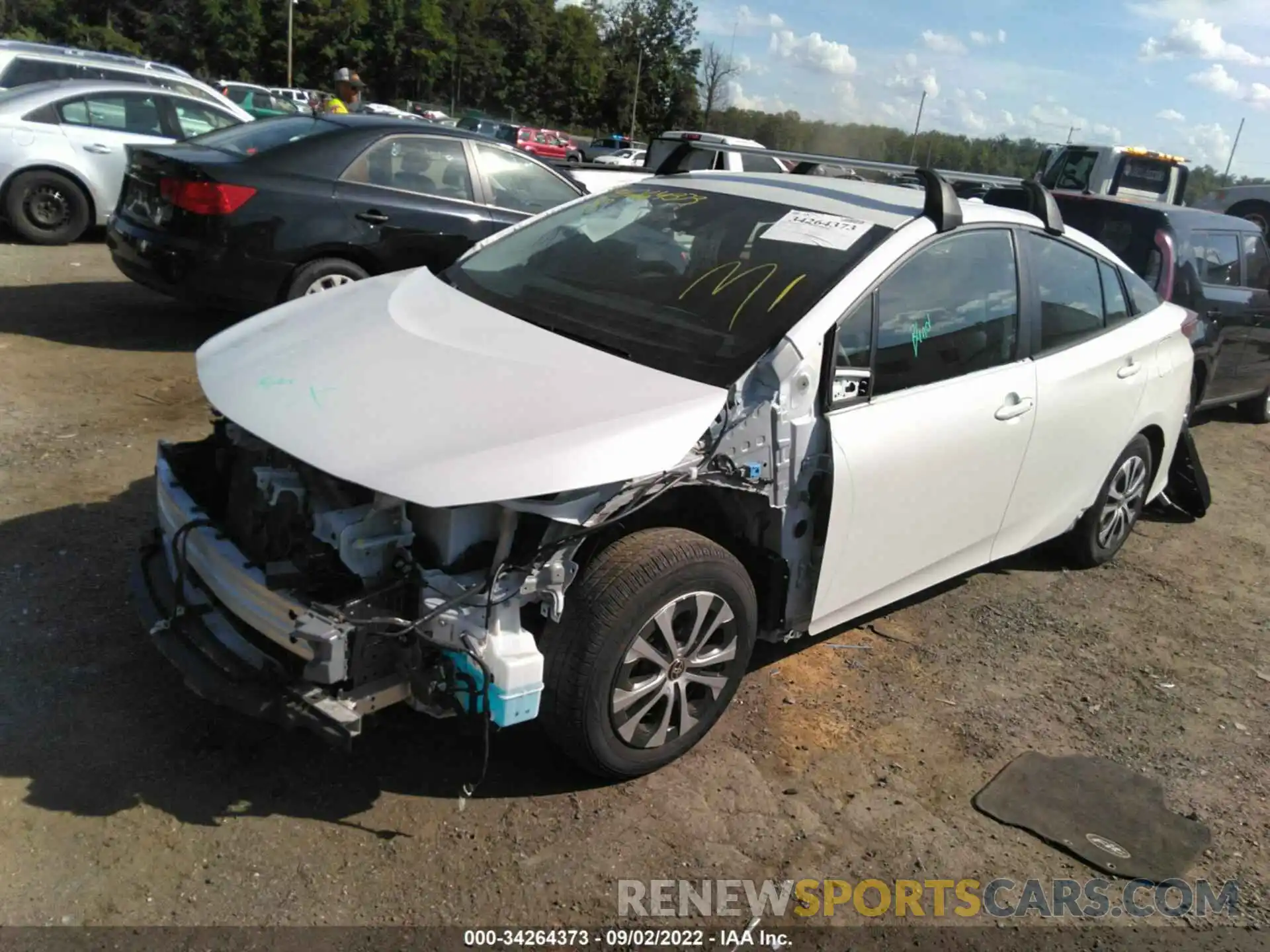 2 Photograph of a damaged car JTDKAMFP2M3168552 TOYOTA PRIUS PRIME 2021