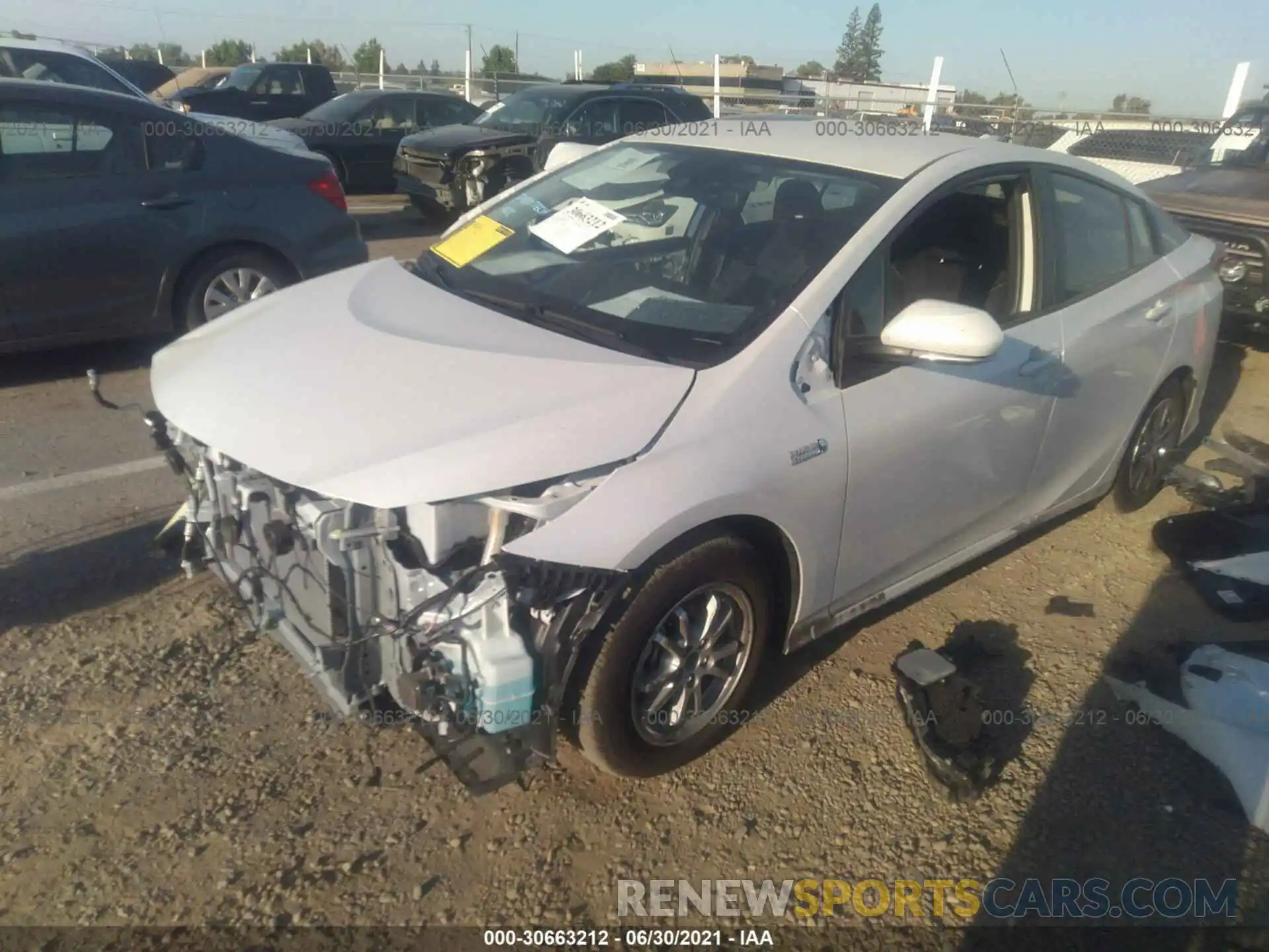 2 Photograph of a damaged car JTDKAMFP2M3179213 TOYOTA PRIUS PRIME 2021