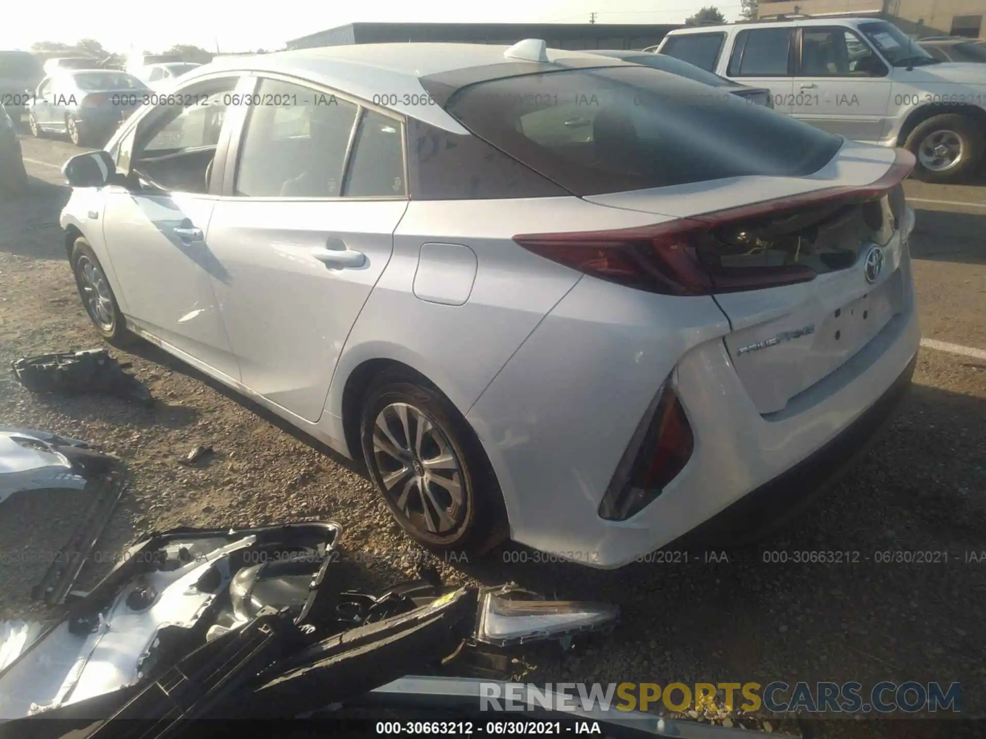 3 Photograph of a damaged car JTDKAMFP2M3179213 TOYOTA PRIUS PRIME 2021