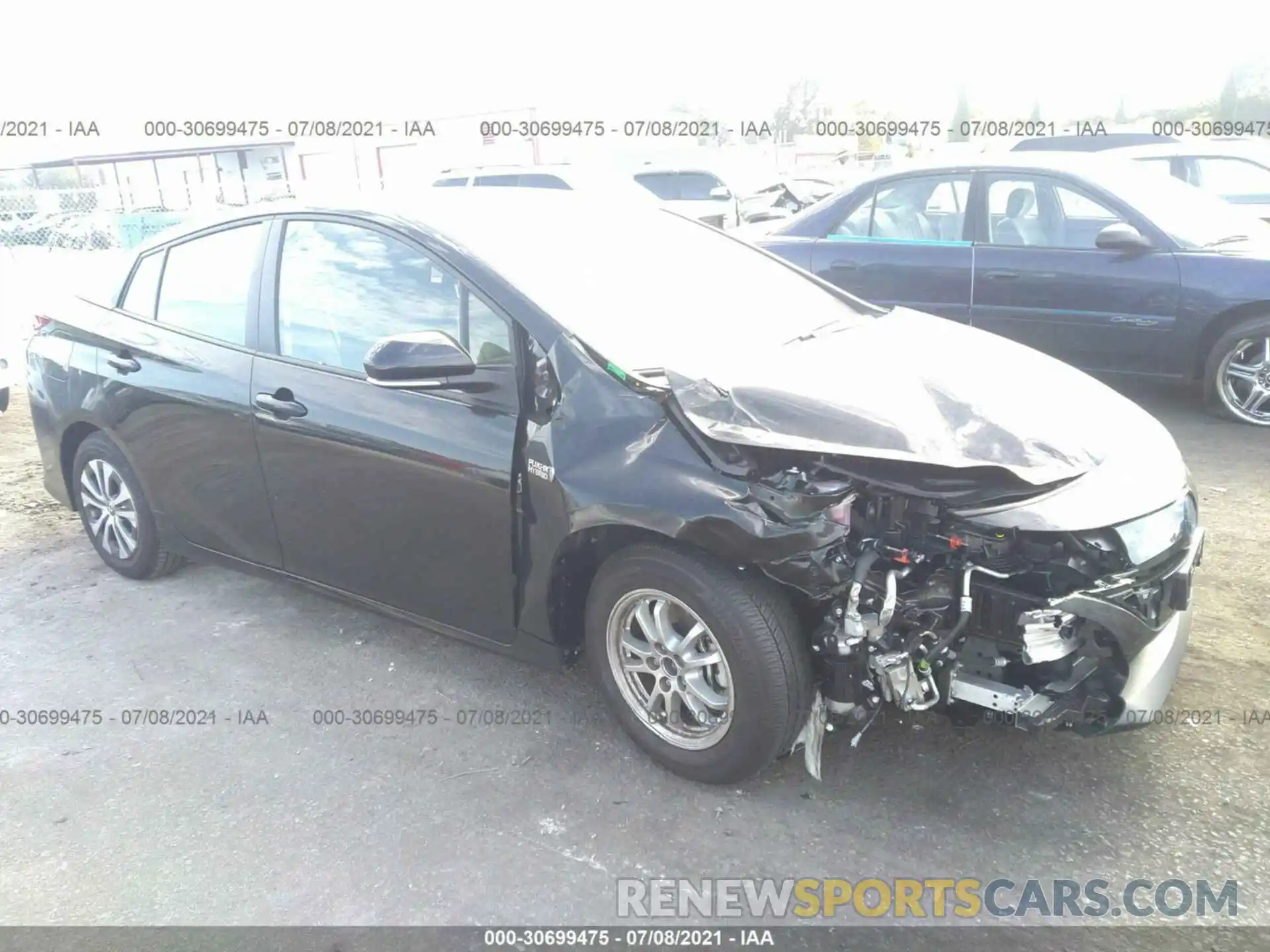 1 Photograph of a damaged car JTDKAMFP2M3180992 TOYOTA PRIUS PRIME 2021