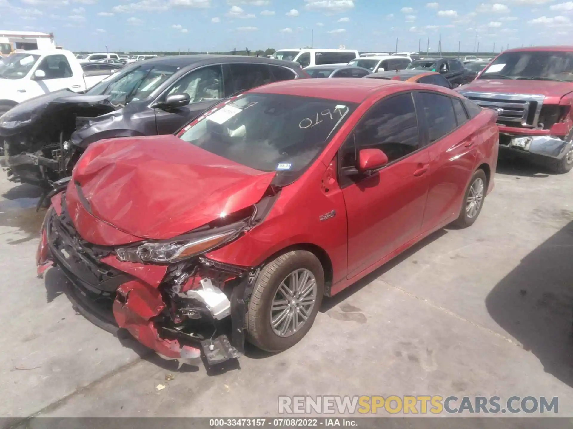 2 Photograph of a damaged car JTDKAMFP2M3190194 TOYOTA PRIUS PRIME 2021