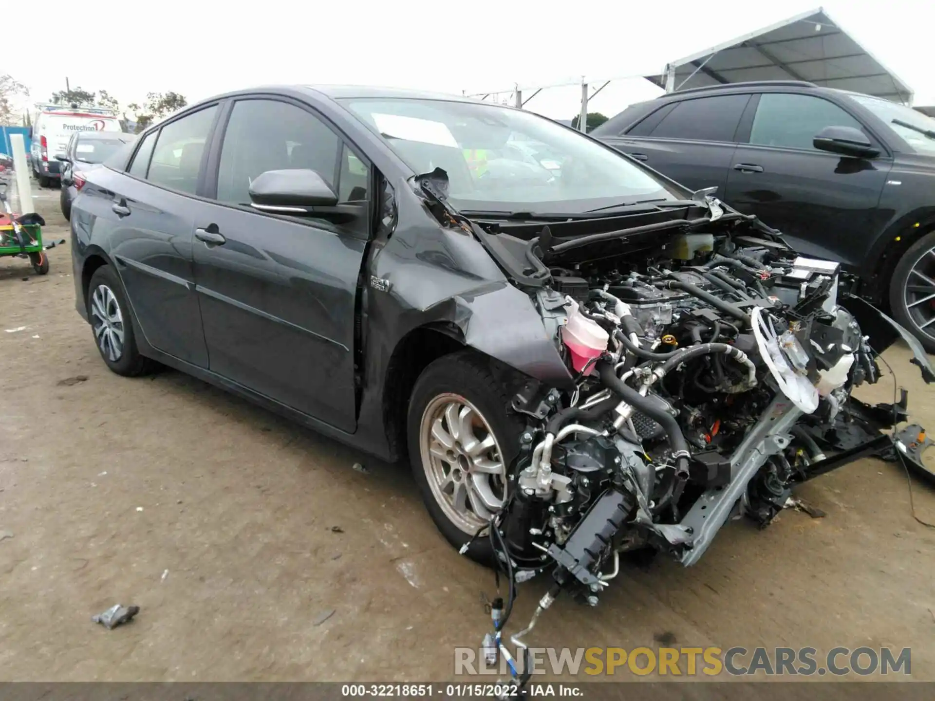 1 Photograph of a damaged car JTDKAMFP2M3192186 TOYOTA PRIUS PRIME 2021