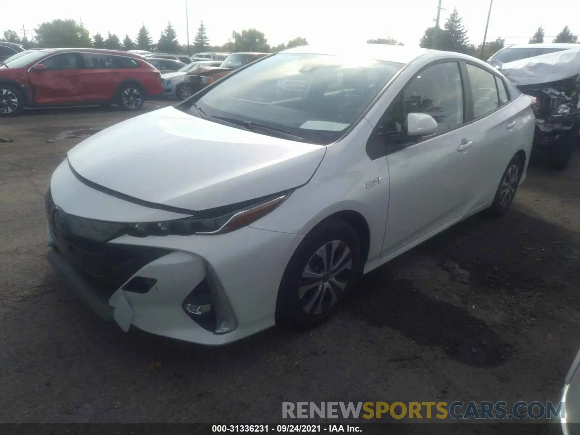 2 Photograph of a damaged car JTDKAMFP3M3169256 TOYOTA PRIUS PRIME 2021