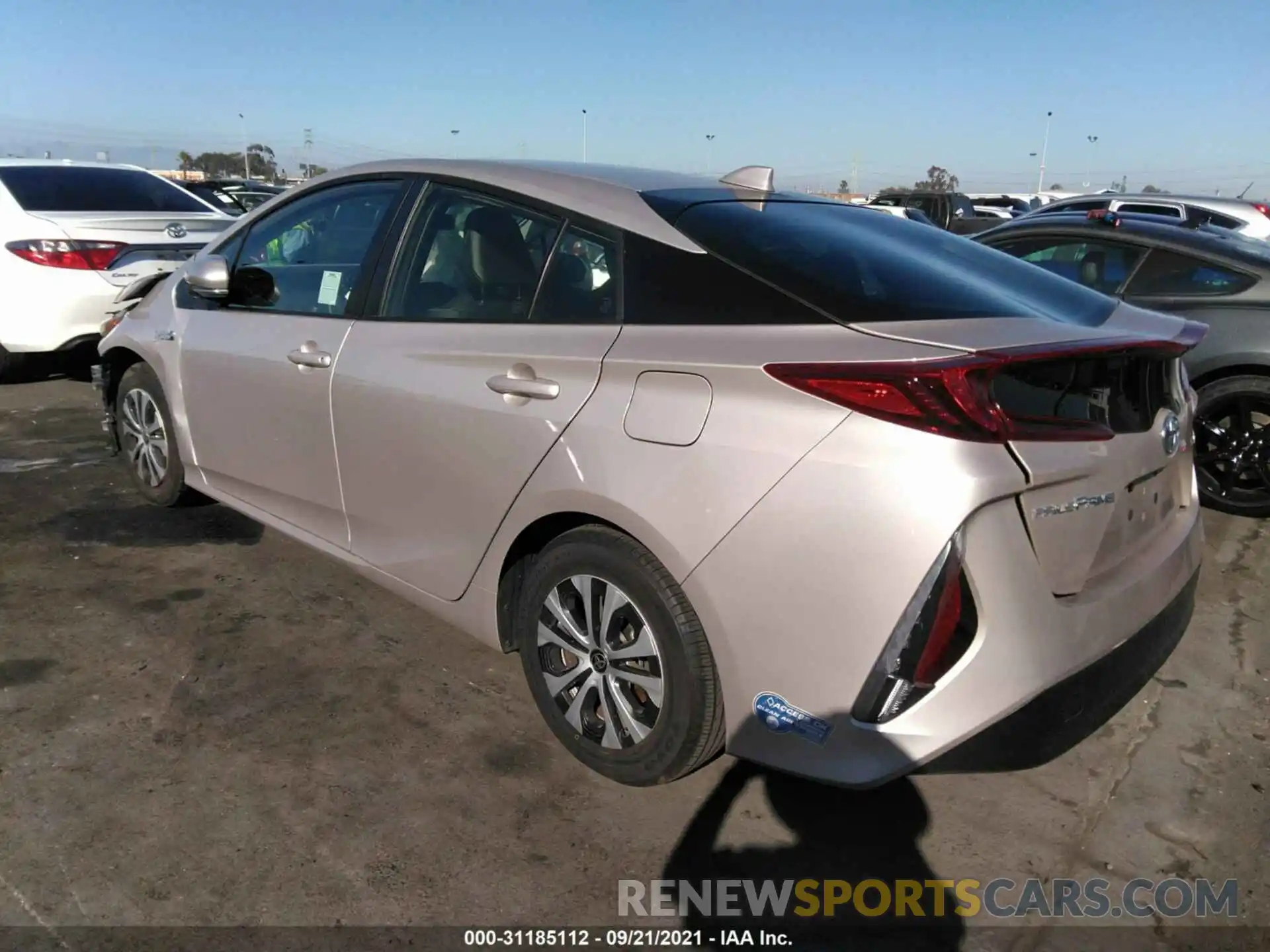 3 Photograph of a damaged car JTDKAMFP3M3174215 TOYOTA PRIUS PRIME 2021