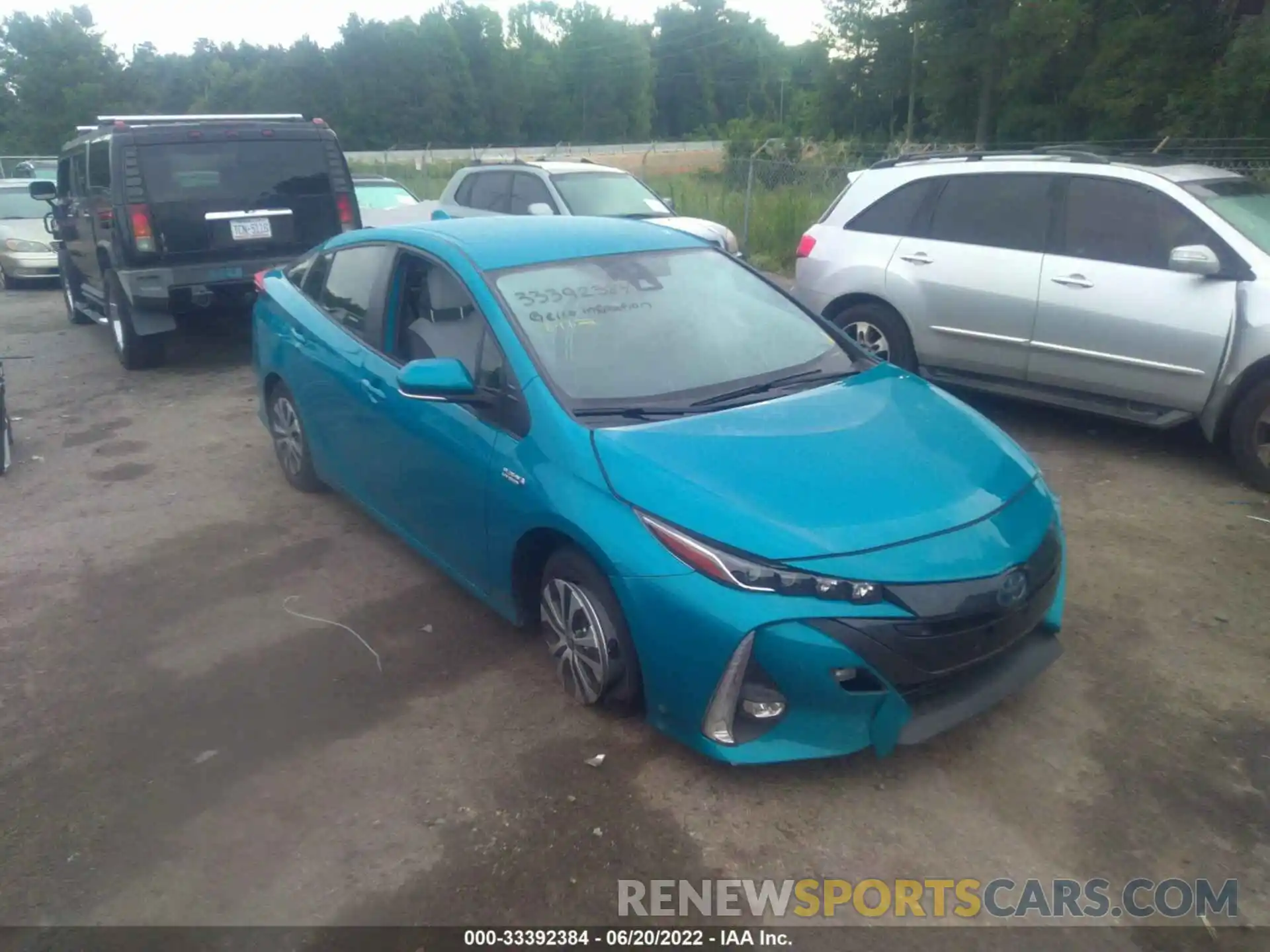 1 Photograph of a damaged car JTDKAMFP3M3175297 TOYOTA PRIUS PRIME 2021