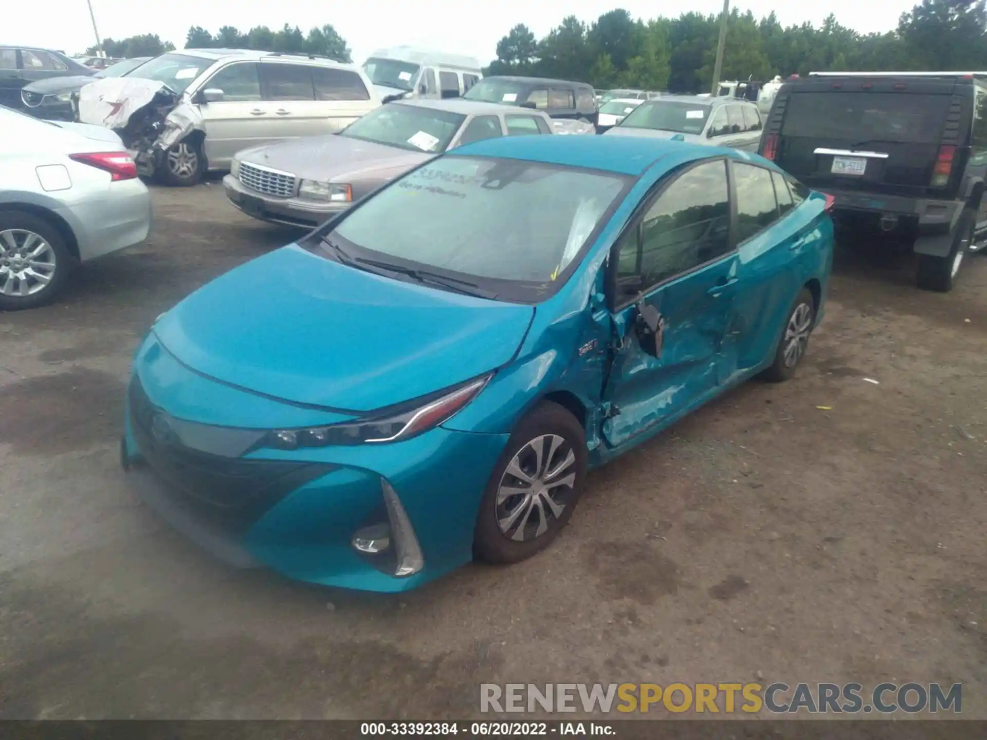 2 Фотография поврежденного автомобиля JTDKAMFP3M3175297 TOYOTA PRIUS PRIME 2021