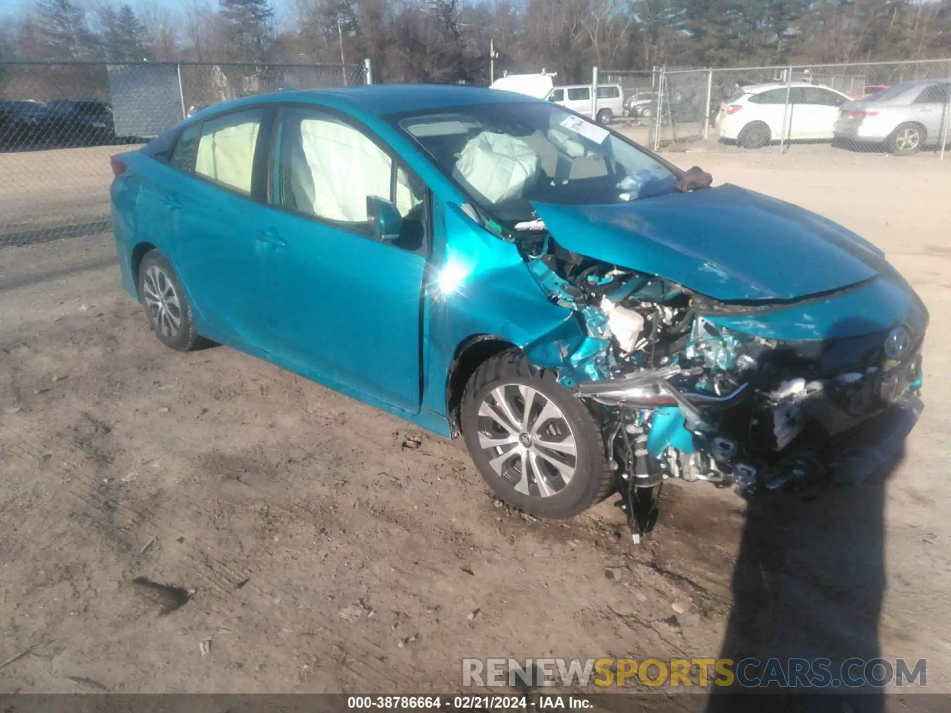 1 Photograph of a damaged car JTDKAMFP3M3181701 TOYOTA PRIUS PRIME 2021