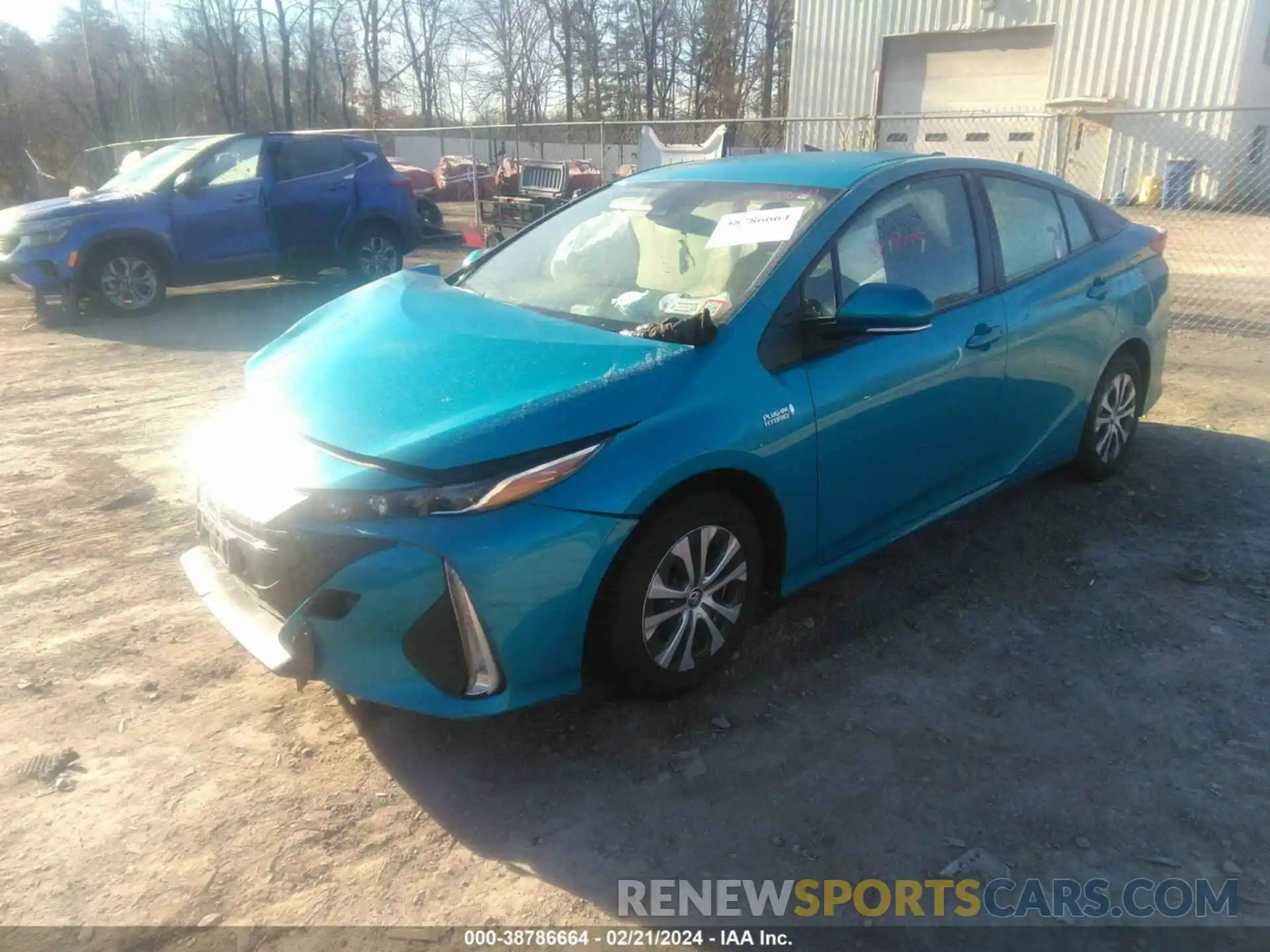 2 Photograph of a damaged car JTDKAMFP3M3181701 TOYOTA PRIUS PRIME 2021