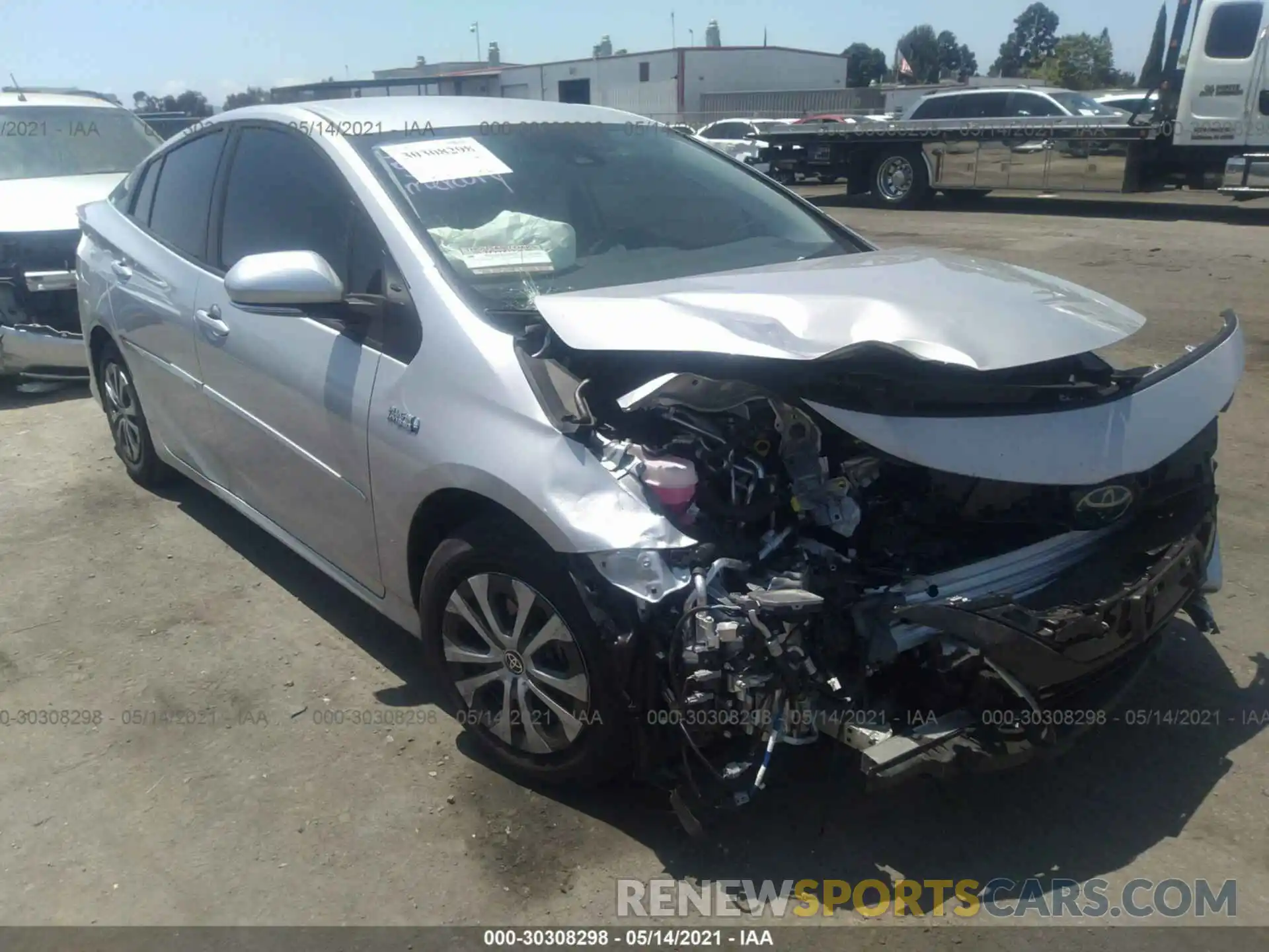 1 Photograph of a damaged car JTDKAMFP3M3185067 TOYOTA PRIUS PRIME 2021