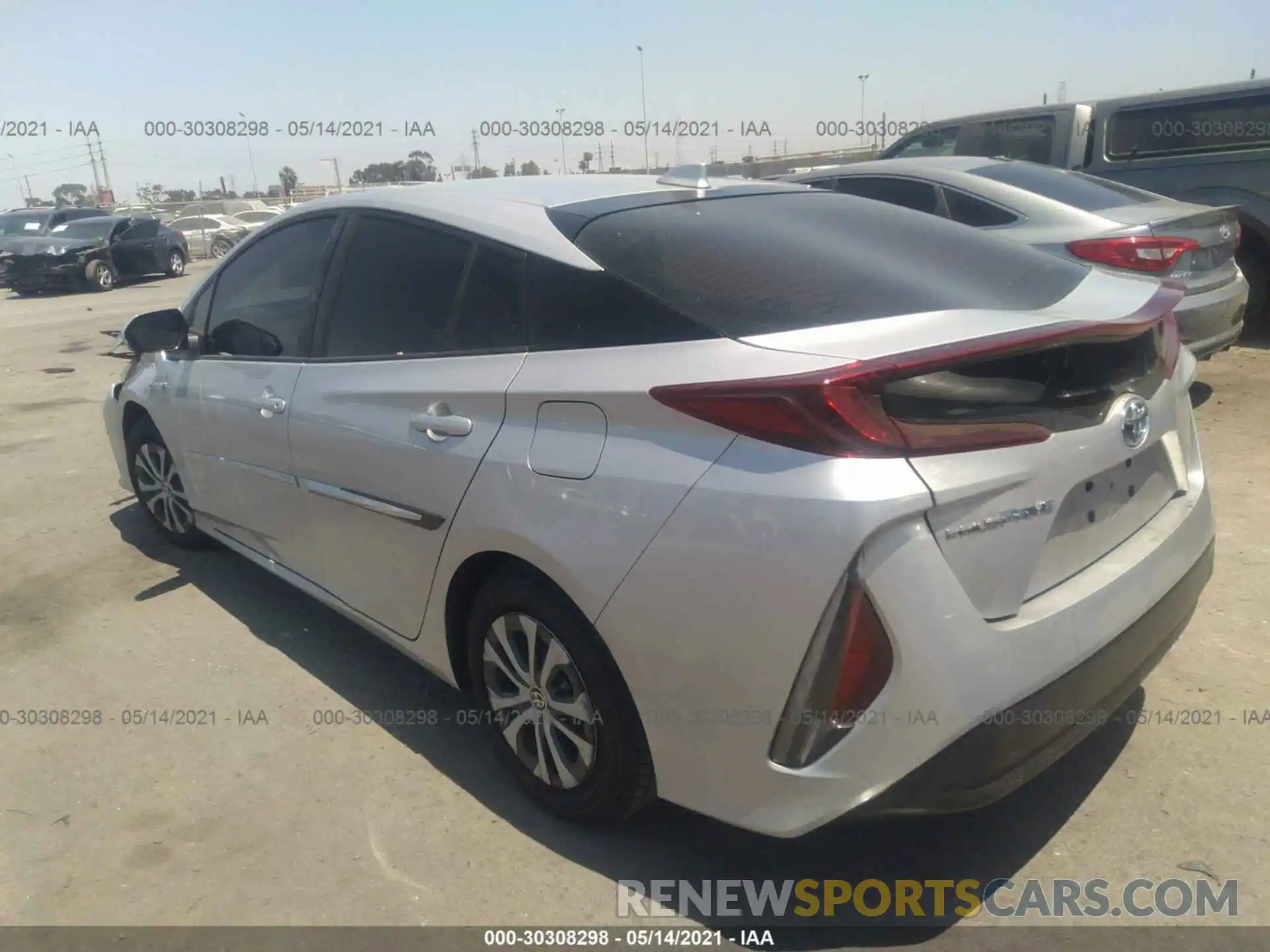 3 Photograph of a damaged car JTDKAMFP3M3185067 TOYOTA PRIUS PRIME 2021