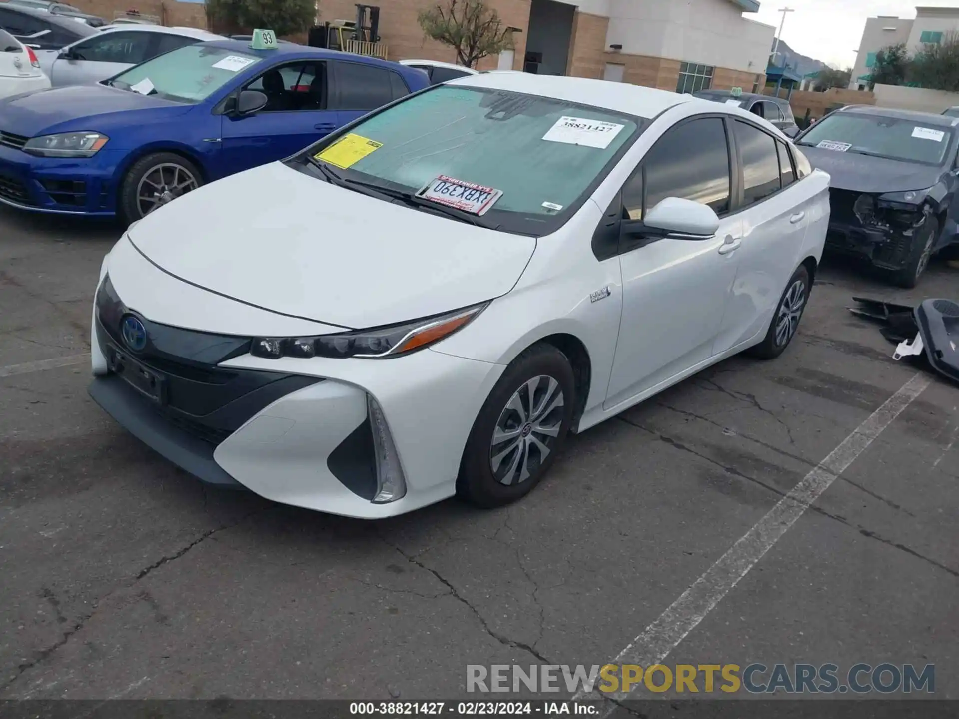 2 Photograph of a damaged car JTDKAMFP3M3185716 TOYOTA PRIUS PRIME 2021