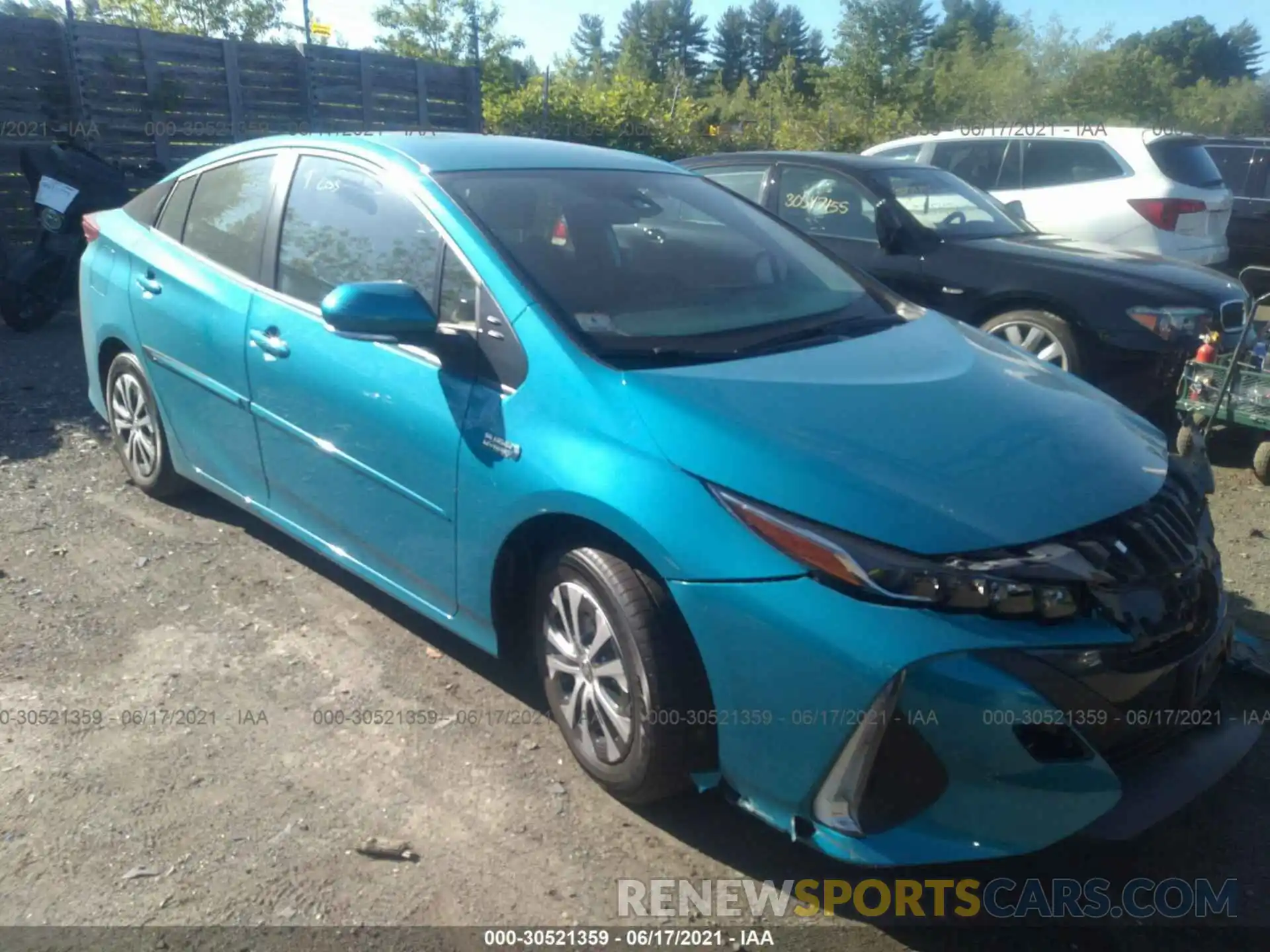 1 Photograph of a damaged car JTDKAMFP3M3189765 TOYOTA PRIUS PRIME 2021