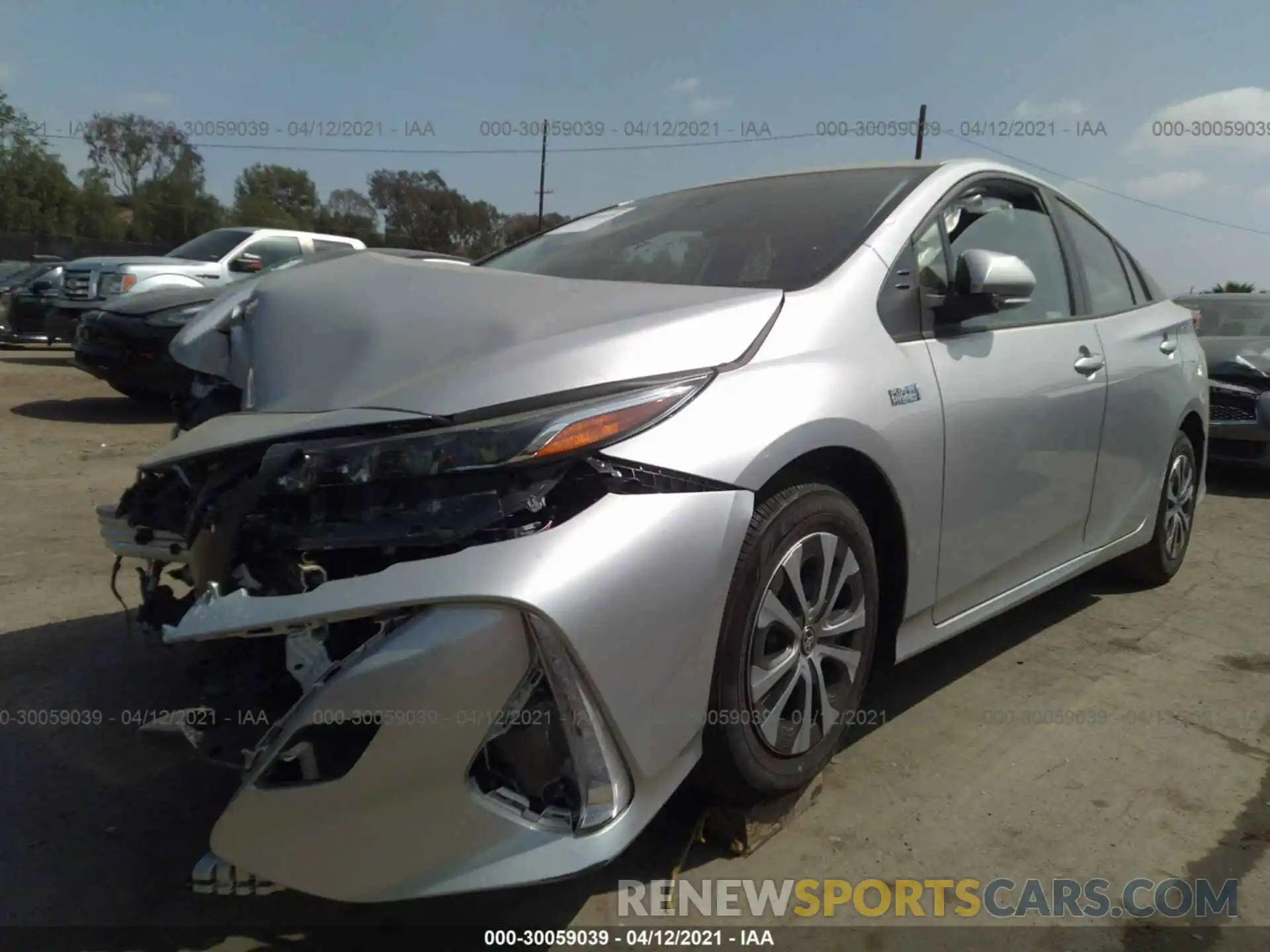 2 Photograph of a damaged car JTDKAMFP4M3179858 TOYOTA PRIUS PRIME 2021