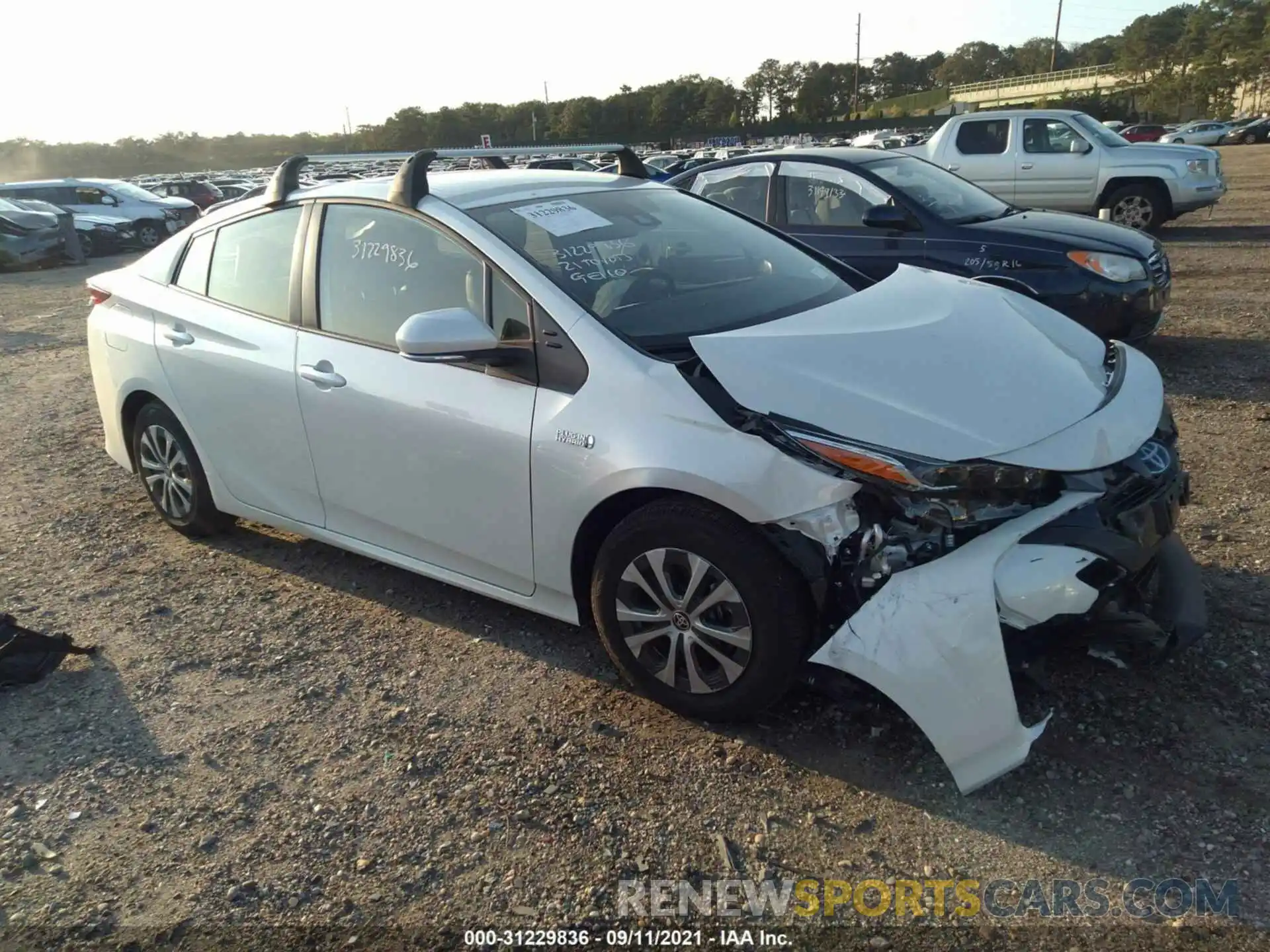 1 Photograph of a damaged car JTDKAMFP4M3193131 TOYOTA PRIUS PRIME 2021